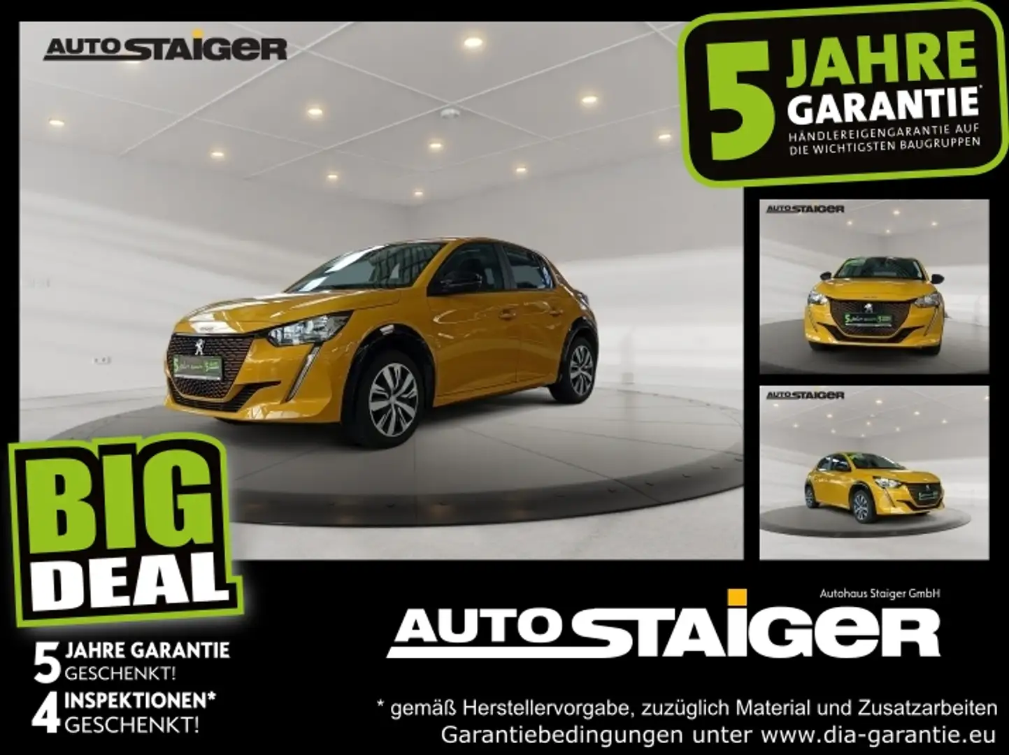 Peugeot 208 e- Active Elektro *LED*Keyless*Klimaautom* Gelb - 1