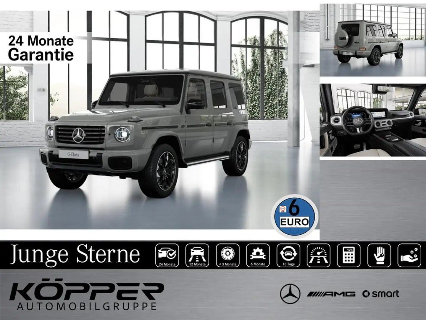 Mercedes-Benz G 450 d AMG Exclusive Night Standhzg. Leder Gris - 1