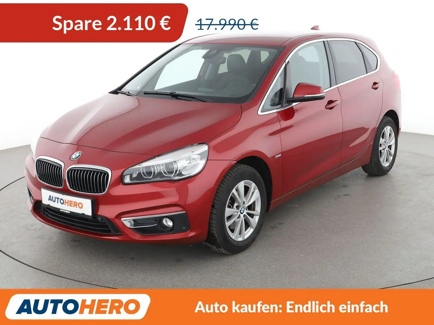 BMW 218 218i Active Tourer Luxury Line Aut.*NAVI*LED*ACC* Rot - 1
