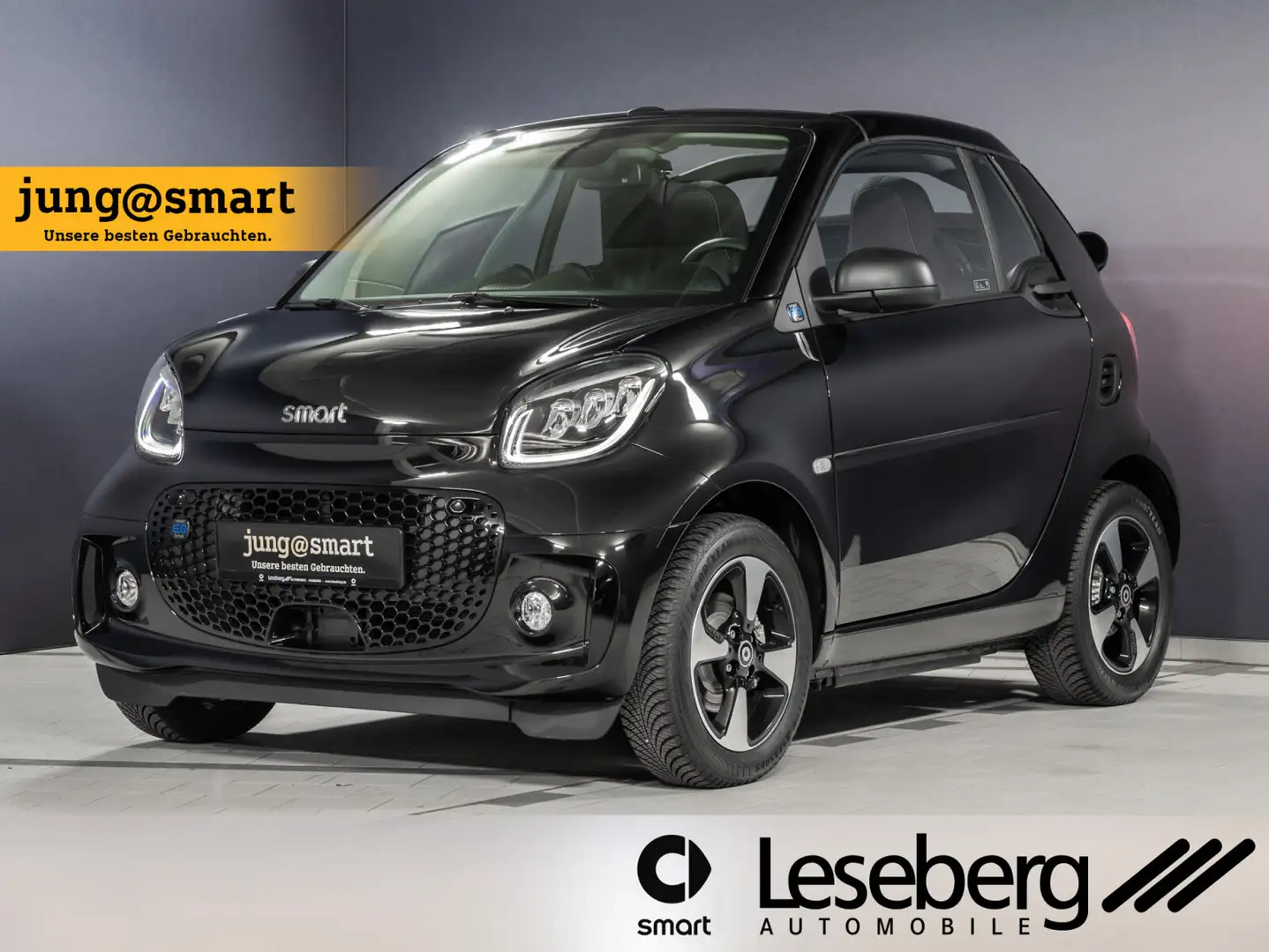 smart forTwo ForTwo Cabriolet EQ Passion LED/22 kW/DAB/Kamera Schwarz - 1