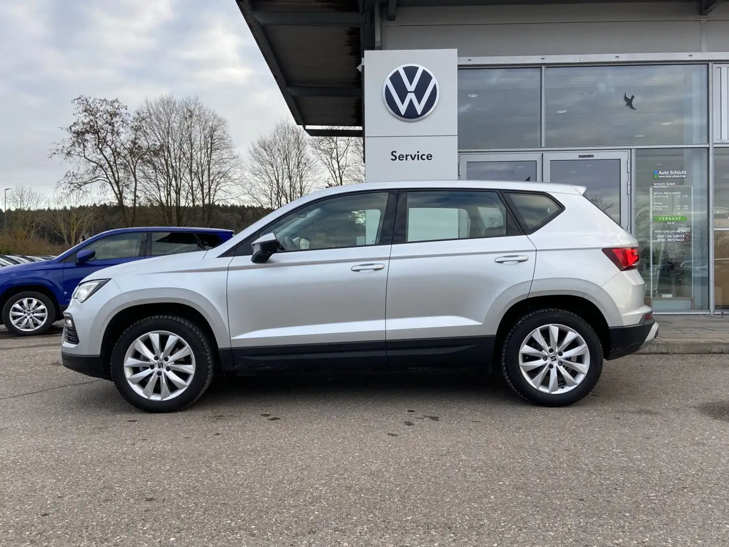 SEAT Ateca 1.5 TSI NAVI-PRO+LED+AHK+FULL-LINK+SHZ+DAB Silber - 2