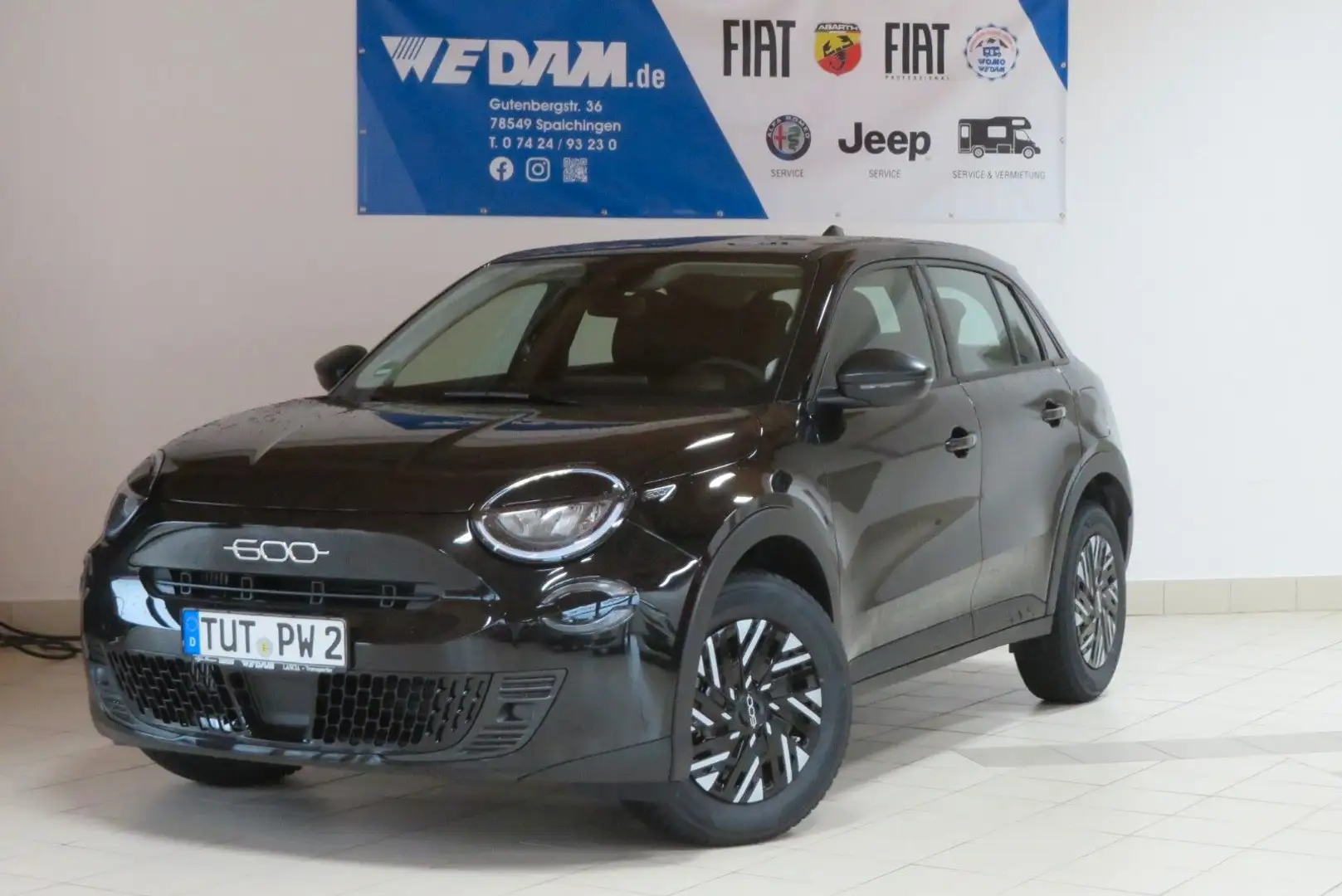 Fiat 600 HYBRID 1.2 100PS DCT Fekete - 1
