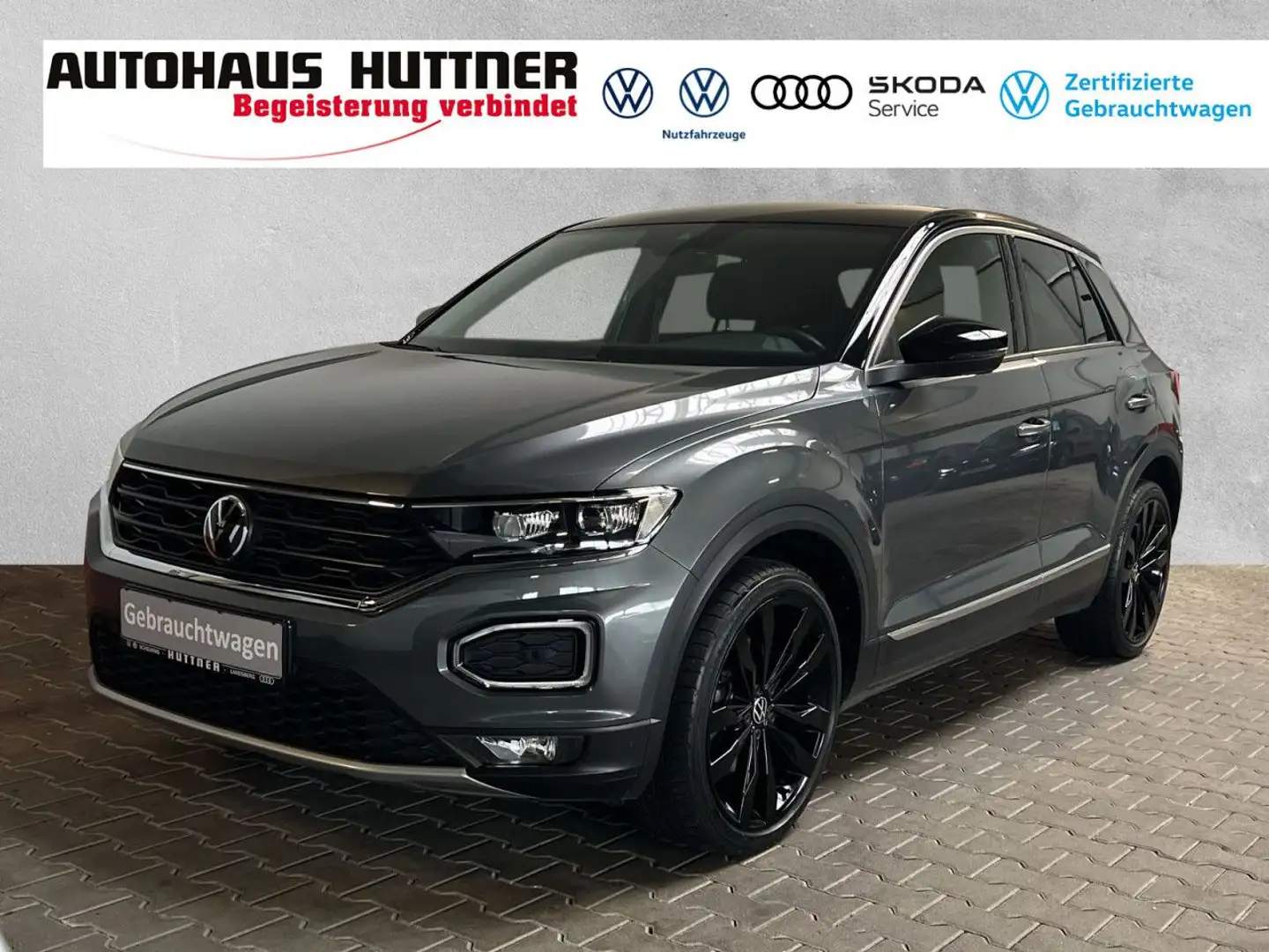 Volkswagen T-Roc SPORT 1.5 TSI DSG AHK NAVI LED ACC BLUETOOTH Gris - 1