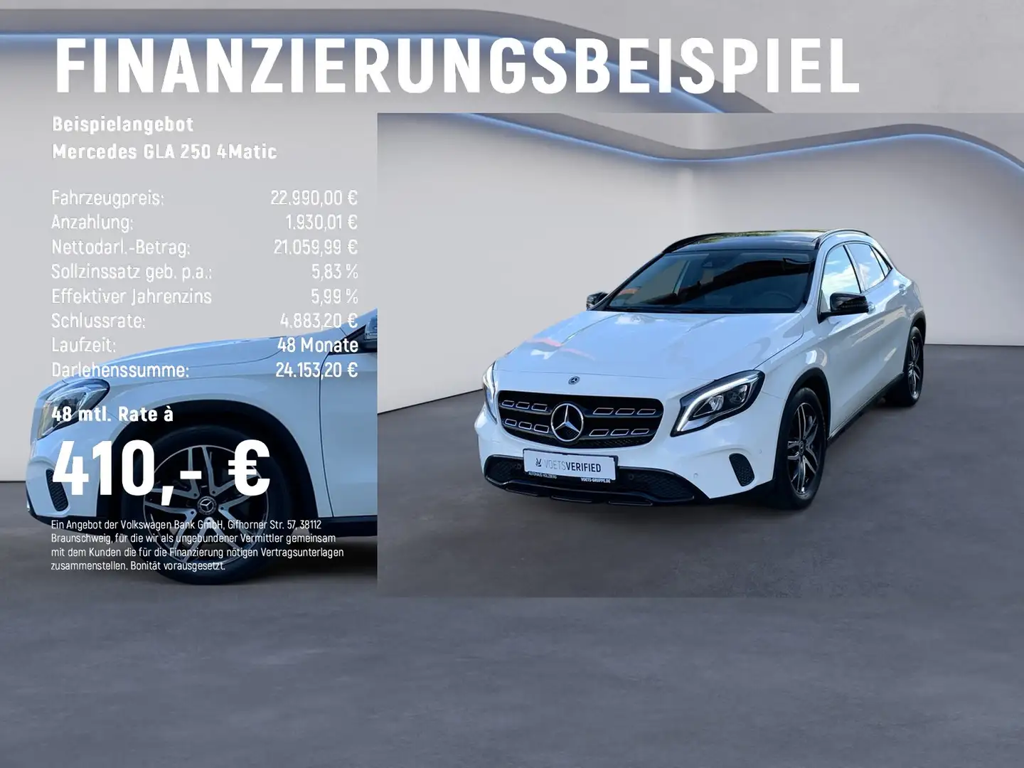 Mercedes-Benz GLA 250 4Matic NAVI+PANO+RFK Wit - 2