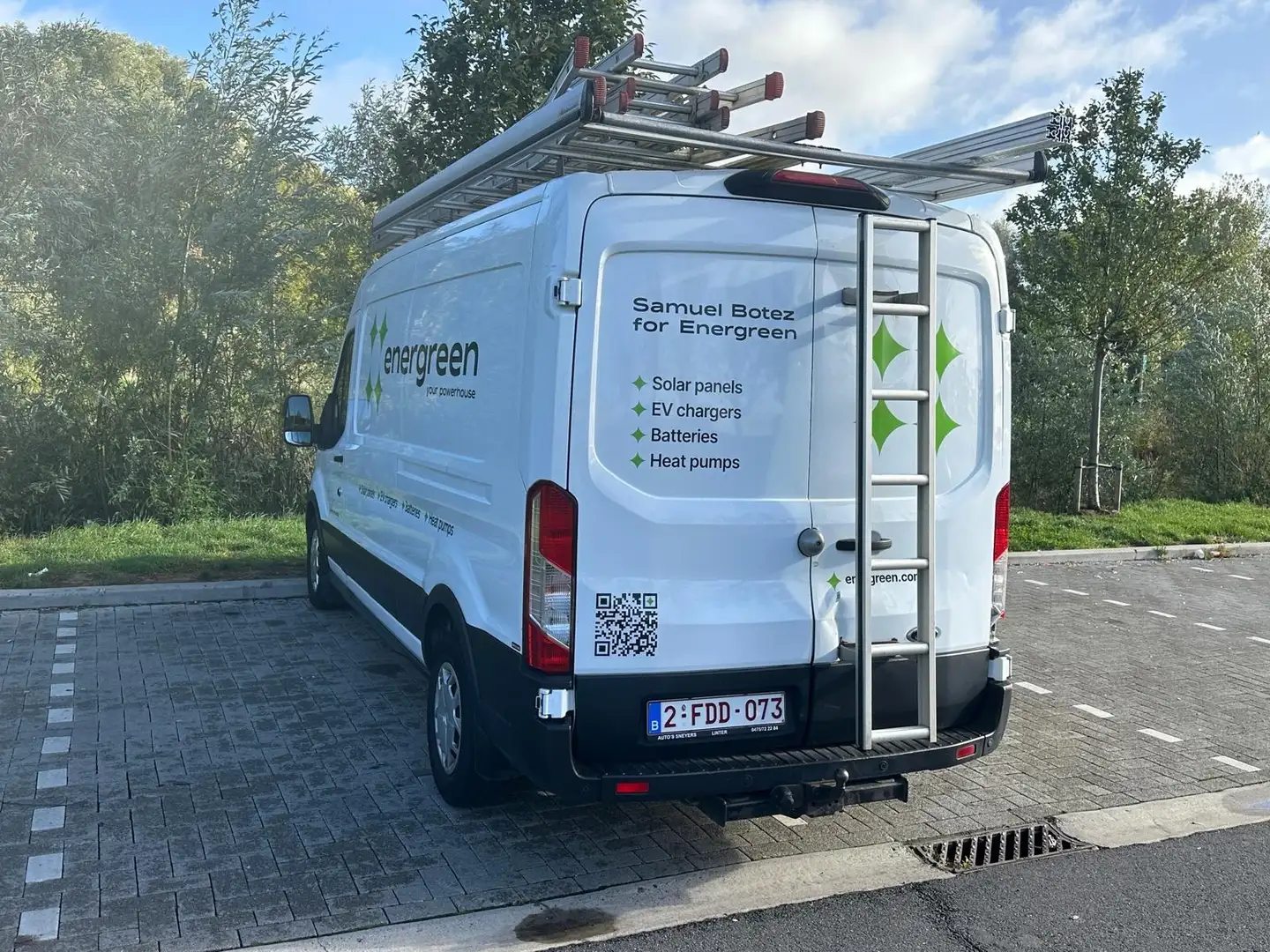 Ford Transit 280 M 2.0 TDCi Hayon/ARklep Blanc - 1