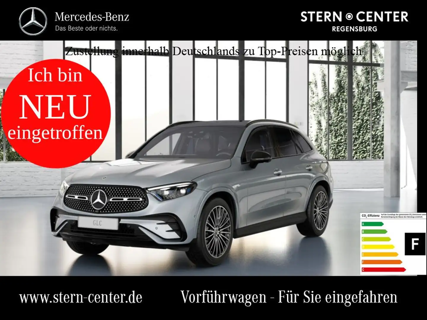 Mercedes-Benz GLC 300 4MATIC AMG MBUX Night Ambiente LED Pano Silber - 1
