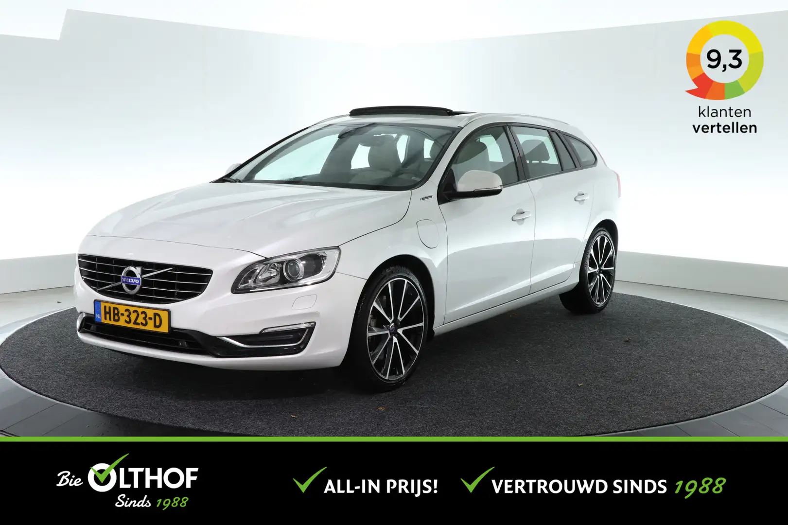 Volvo V60 2.4 D5 Twin Engine Special Edition / SCHUIF-KANTEL Blanc - 1