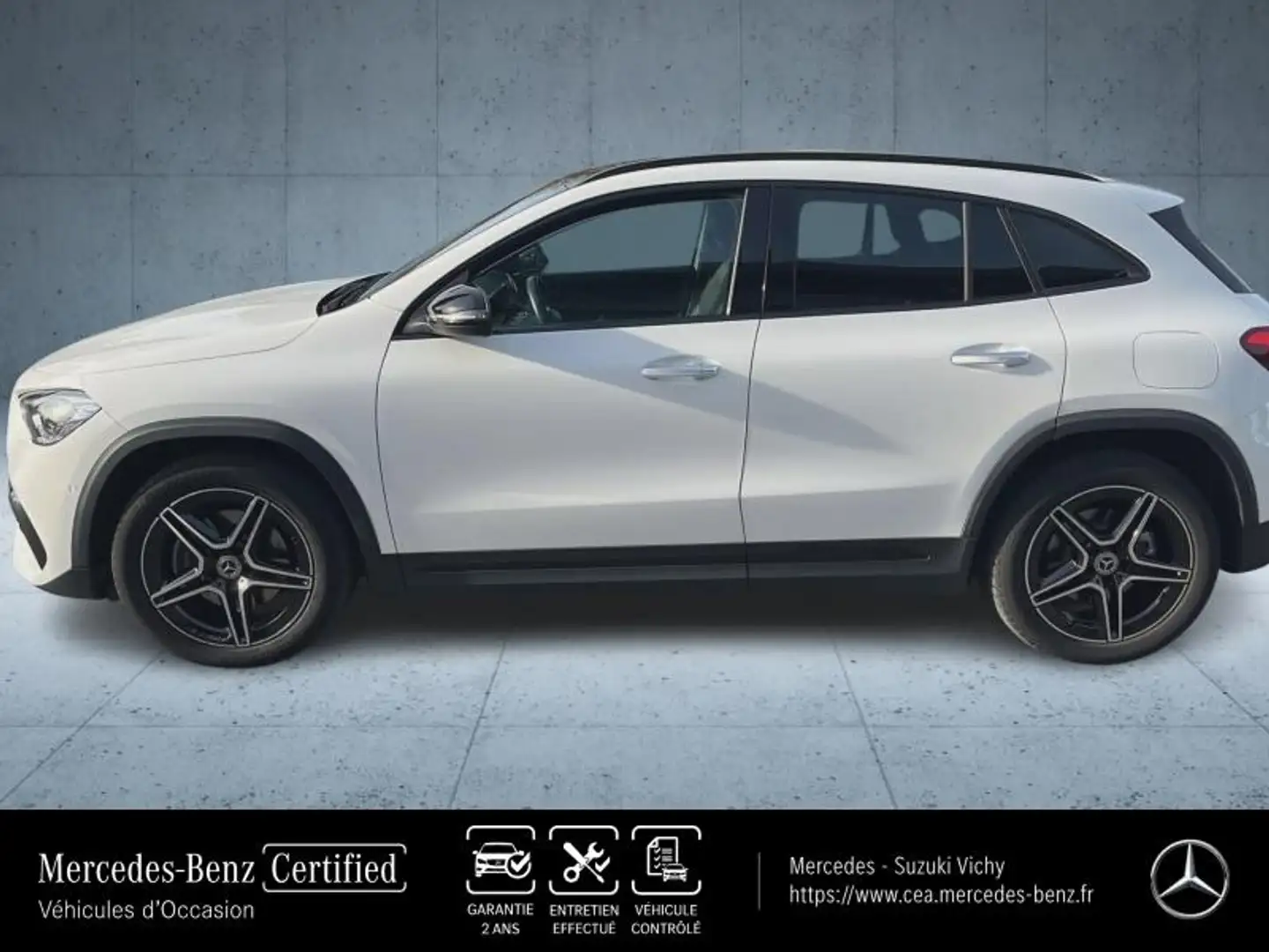 Mercedes-Benz GLA 250 250 e 160+102ch AMG Line 8G-DCT Blanc - 2