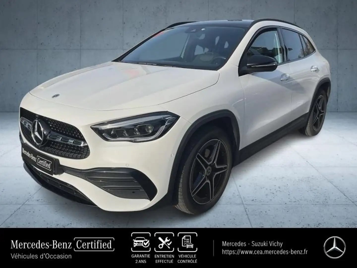Mercedes-Benz GLA 250 250 e 160+102ch AMG Line 8G-DCT Blanc - 1