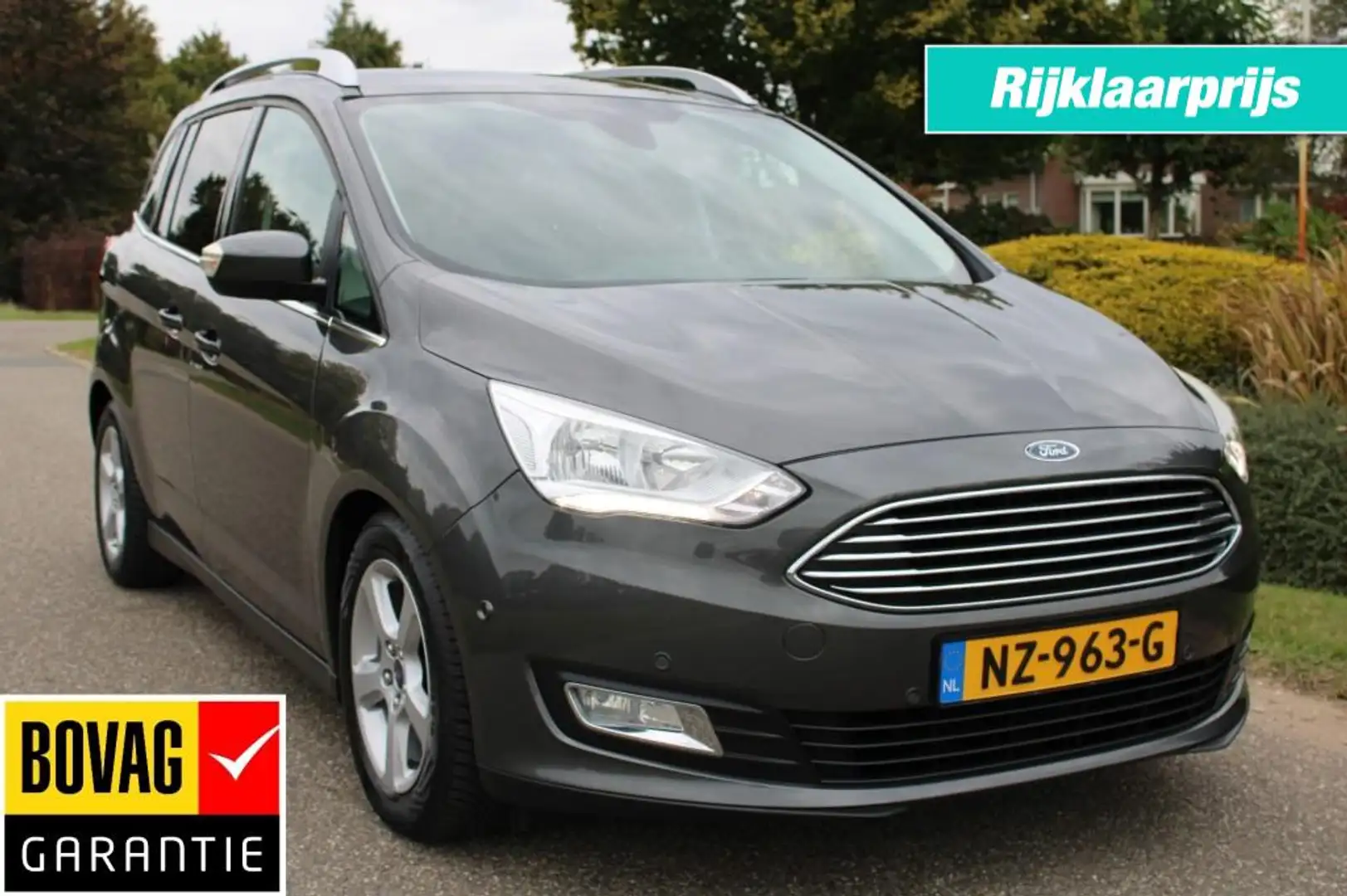 Ford Grand C-Max 1.0 125pk Titanium 7-pers. ECC/cruise/navi/PDC/Par Grau - 1