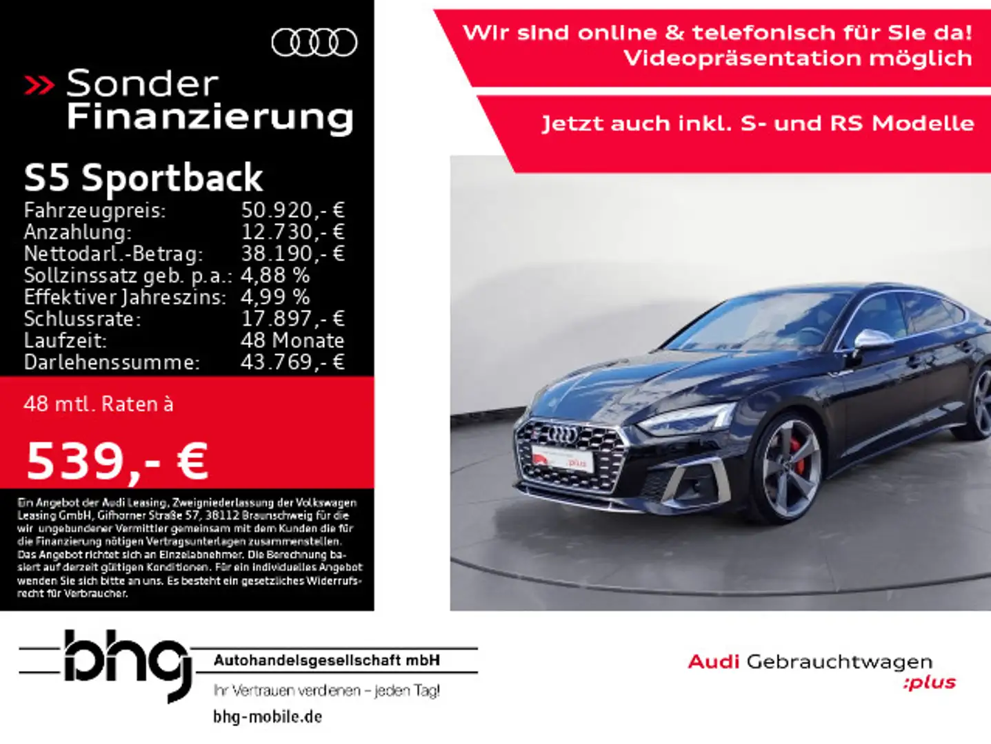 Audi S5 TDI tiptronic AHK HUD KomfortKey co Schwarz - 1