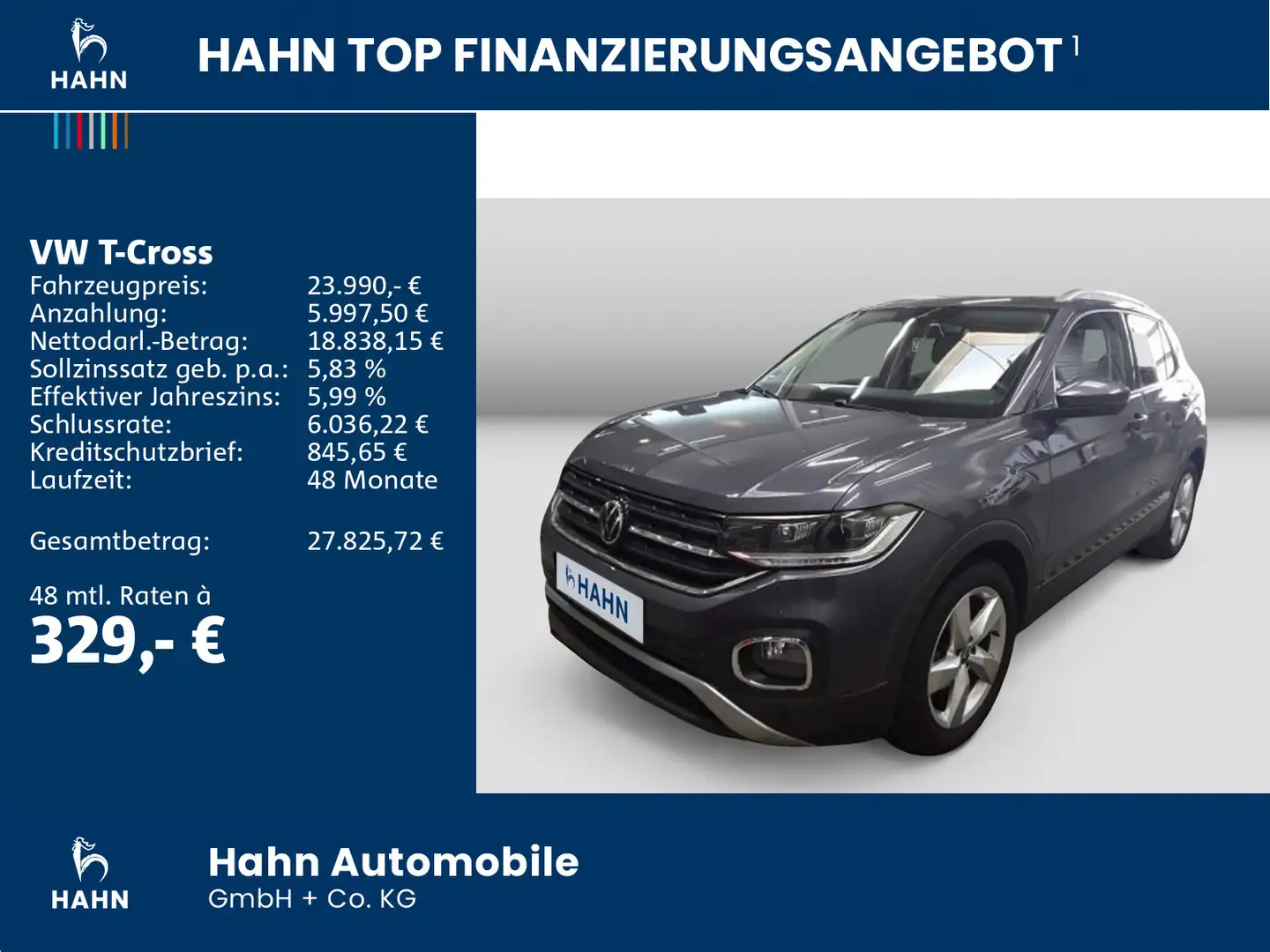 Volkswagen T-Cross 1.5TSI Style DSGNavi PDC Climatr Sitzh Grau - 2