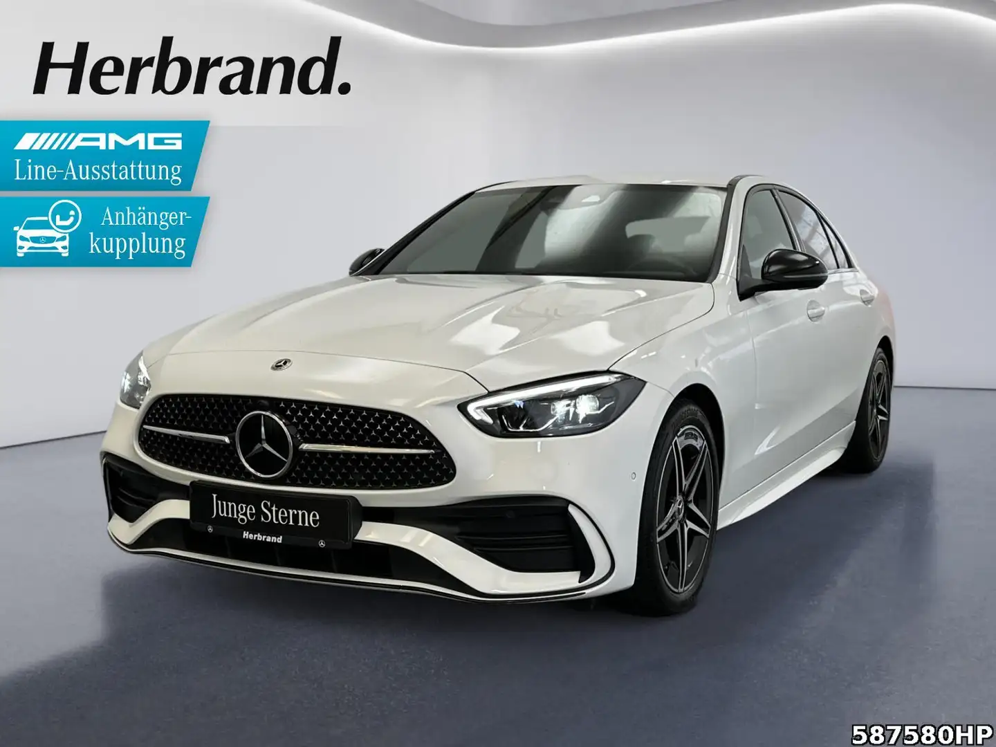 Mercedes-Benz C 300 d AMG  Night AHK Alarmanlage Ambiente LED. Blanc - 1