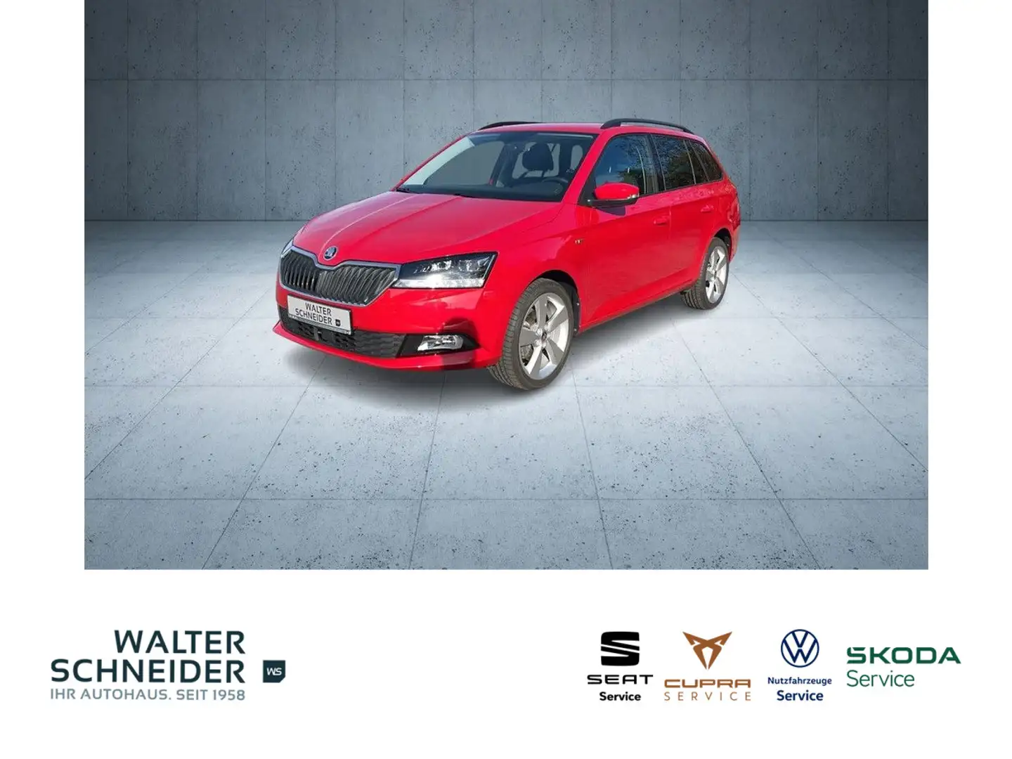 Skoda Fabia Combi 1.0 TSI DSG Soleil Klima PDC ALU NAV Rot - 1