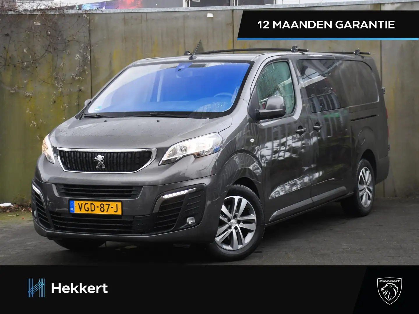 Peugeot Expert DC Long Asphalt 2.0 BlueHDI 122pk Automaat LEDER | Gris - 1