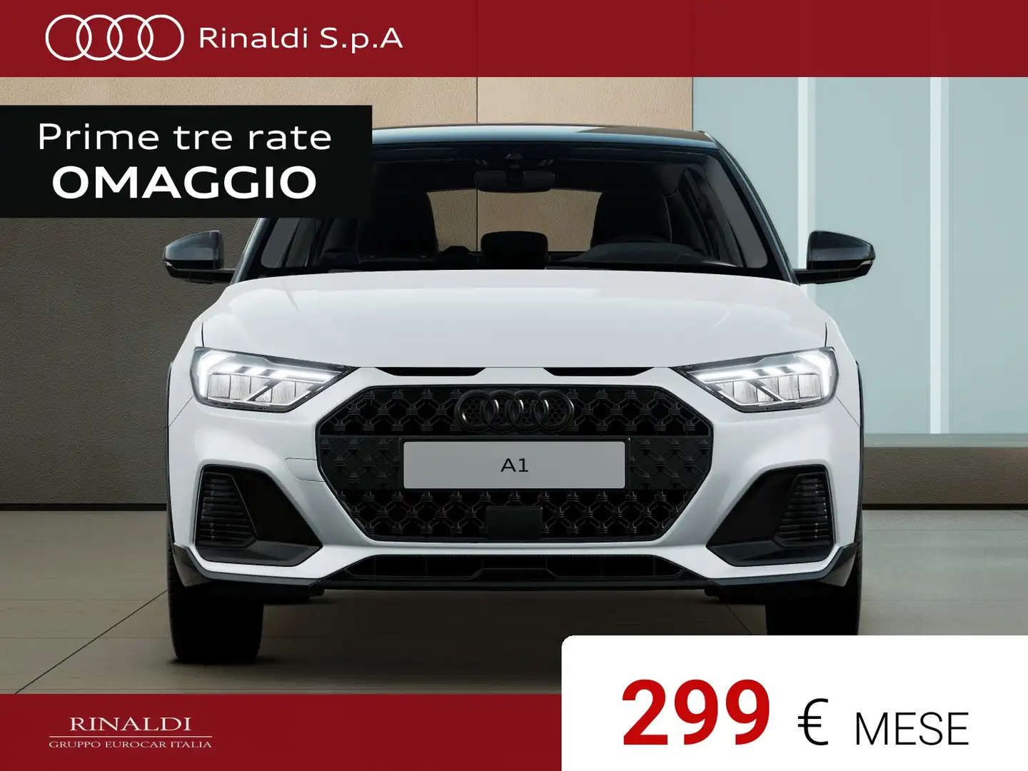 Audi A1 allstreet 30 1.0 tfsi identity contrast 116cv Bianco - 2