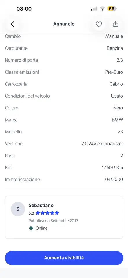 BMW Z3 Roadster 2.0 150cv, foto 7