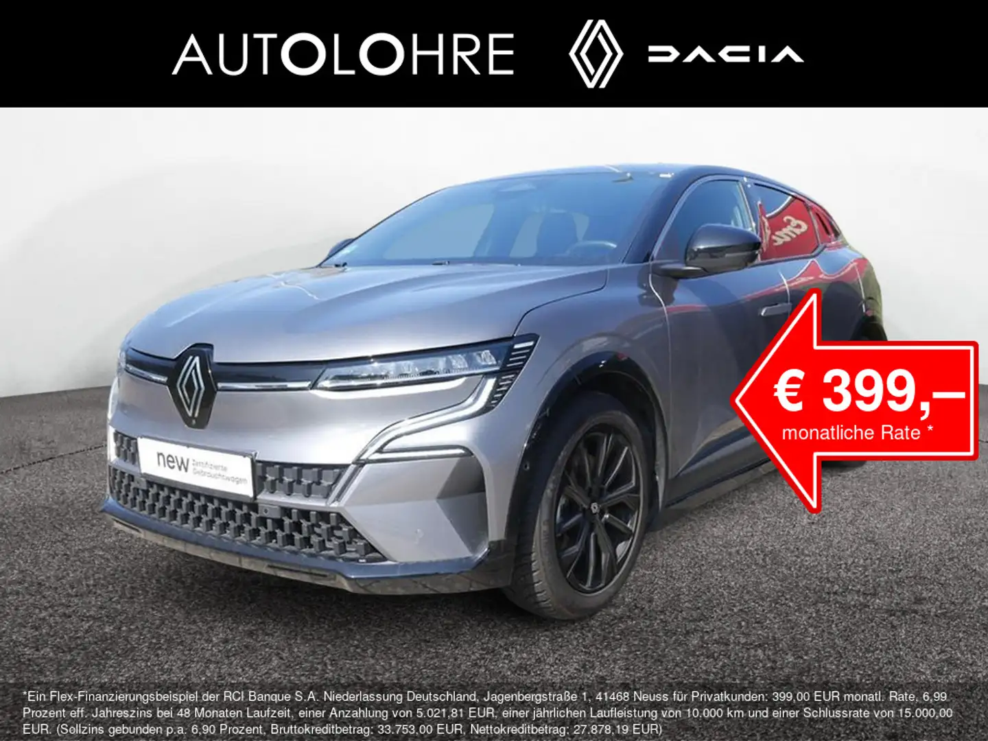 Renault Megane E-Tech Electric Iconic ACC LED 360° Grau - 1