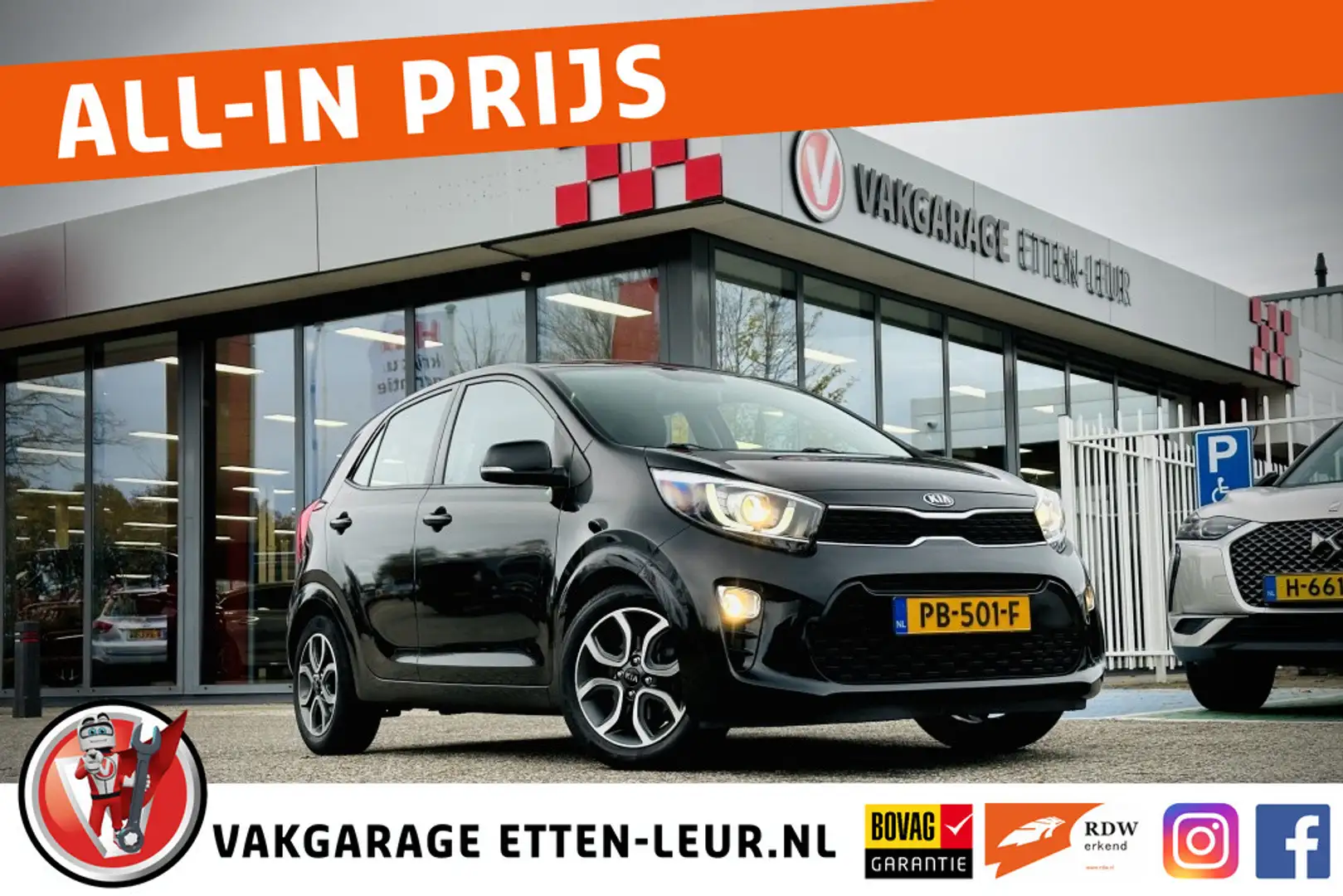 Kia Picanto 1.0 CVVT First Ed. | CAMERA | APPLE + ANDROID | CR Noir - 1