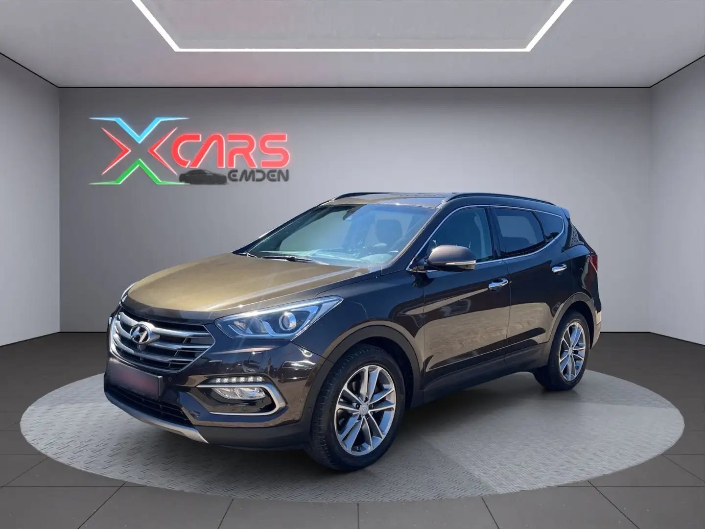 Hyundai SANTA FE 2.2 CRDI blue Premium 4WD/AHK/Leder Bruin - 1