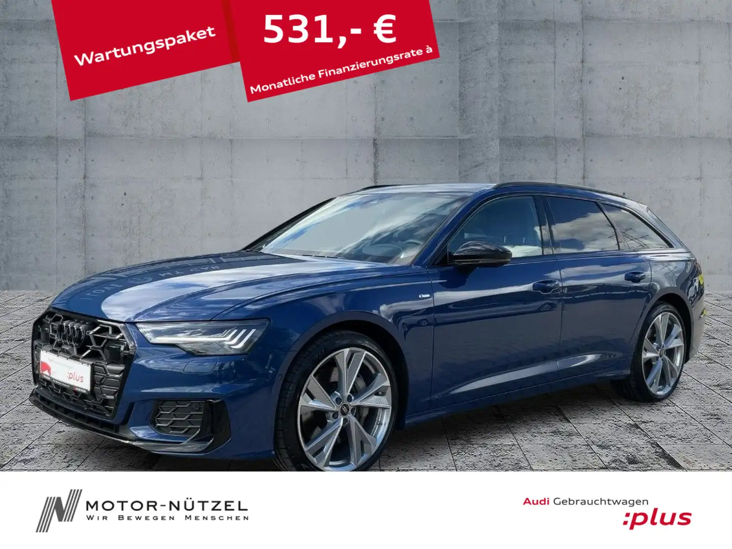 Audi A6 55TFSI QU S-LINE HD-MATRIX+PANO+AIR+B&O Blau - 1