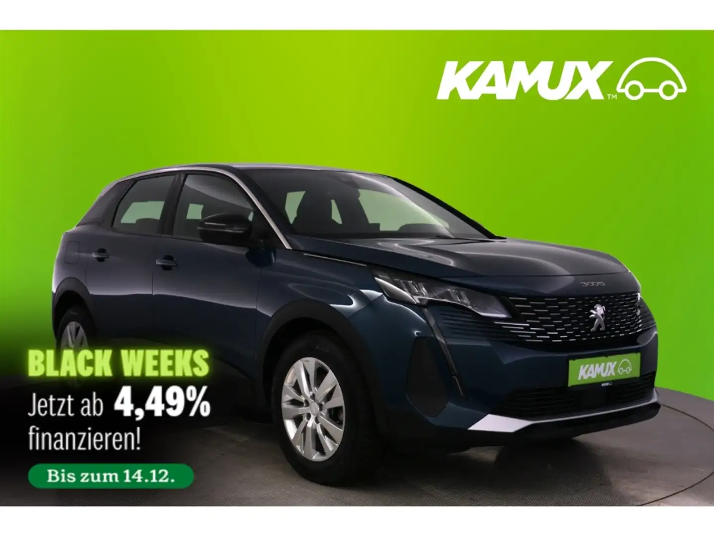 Peugeot 3008 1.2PureTech 130 Active Pack+LED+NAVI+PDC Blau - 1