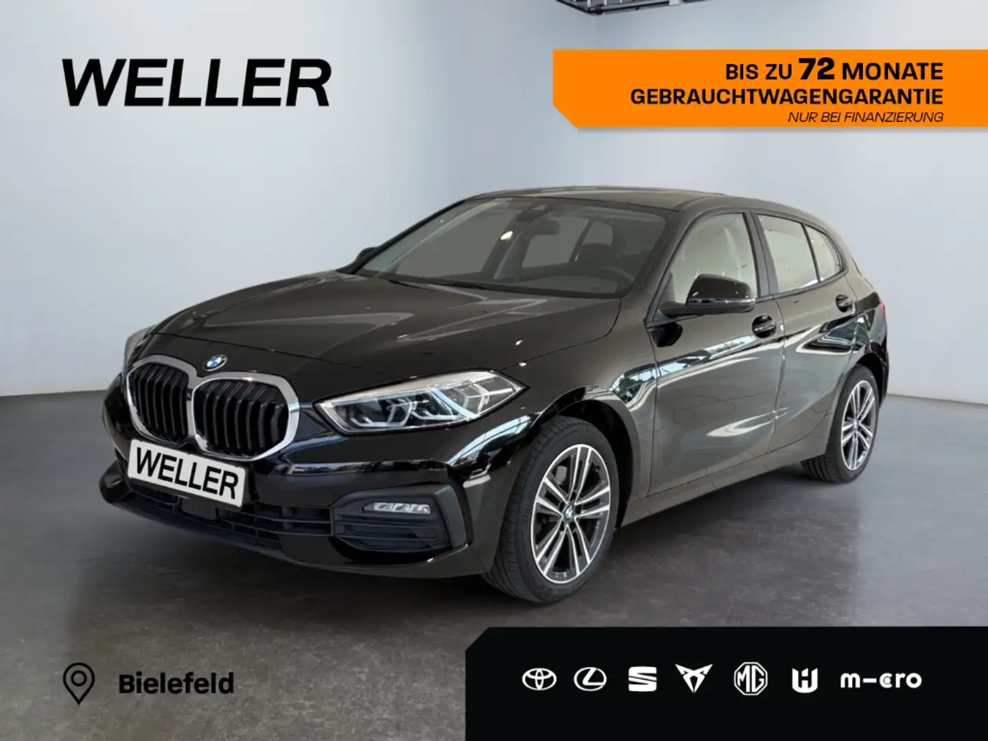 BMW 118 d Advantage *LED*Live CP*CarPlay*PDC v+h*DAB* Schwarz - 1