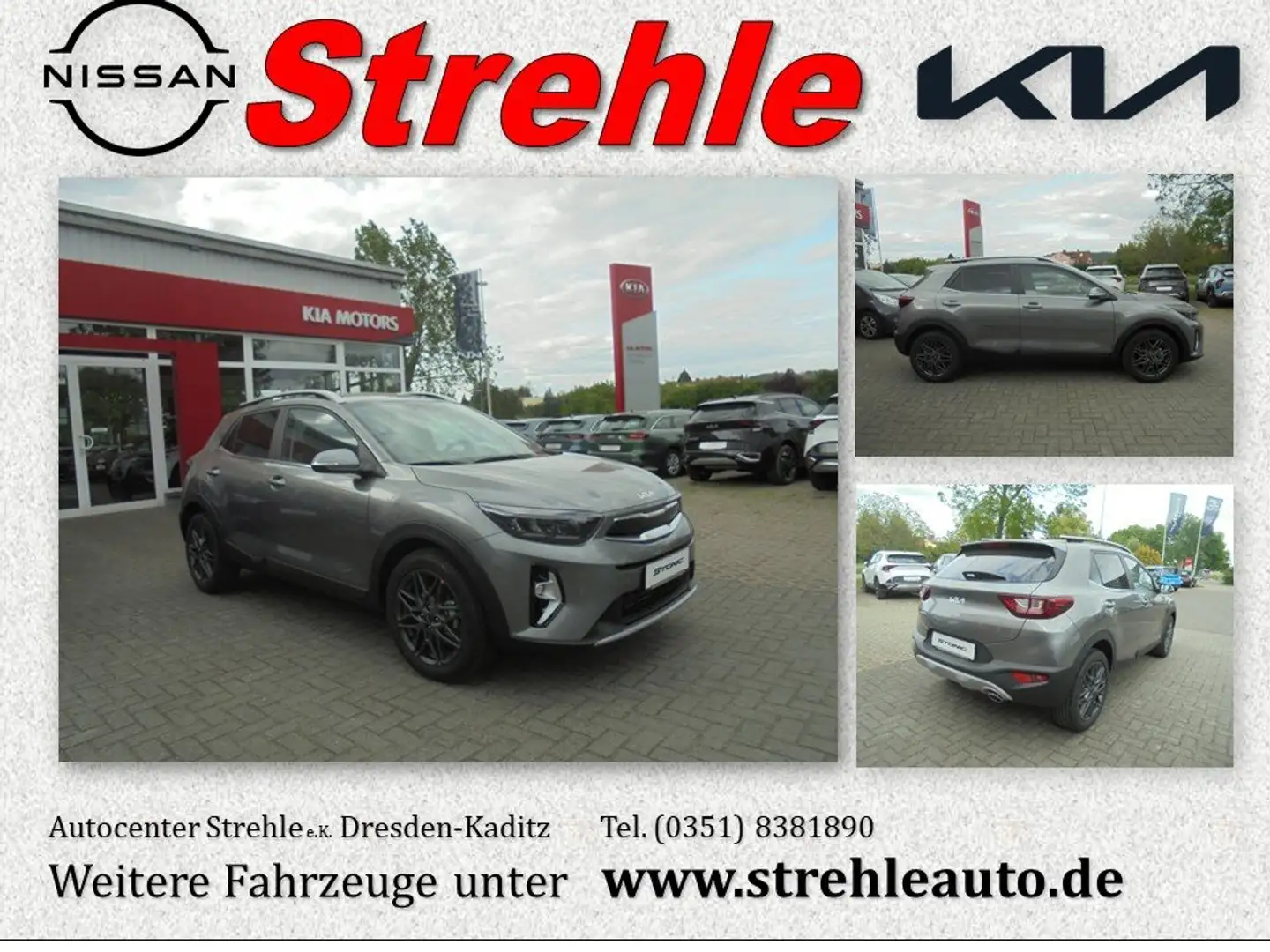 Kia Stonic 1.0T-GDI Nightline Edition DCT7 48V MHEV Grau - 1