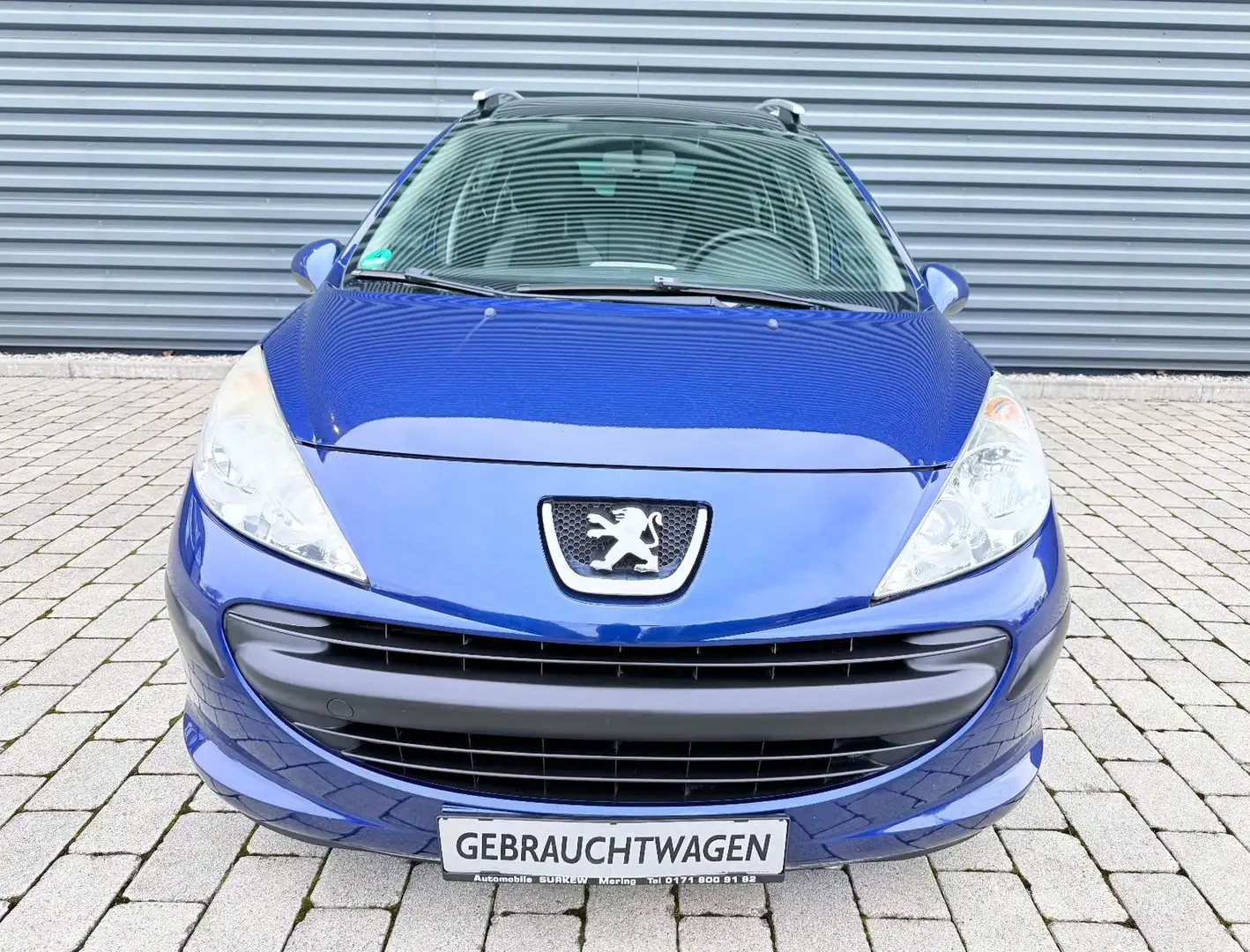 Peugeot 207 1.4 Ltr.-16V SW Tendance/Klima/Panorama-Dach Blau - 2