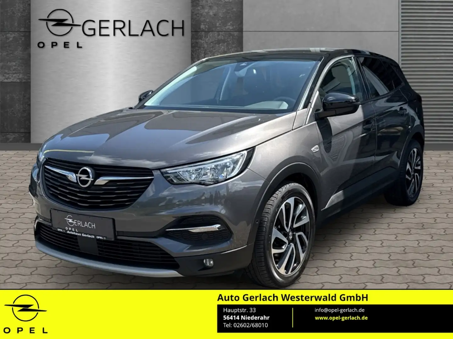 Opel Grandland Elegance 1.2 Turbo EU6d Navi LED El. Heckklappe Ap Gris - 1