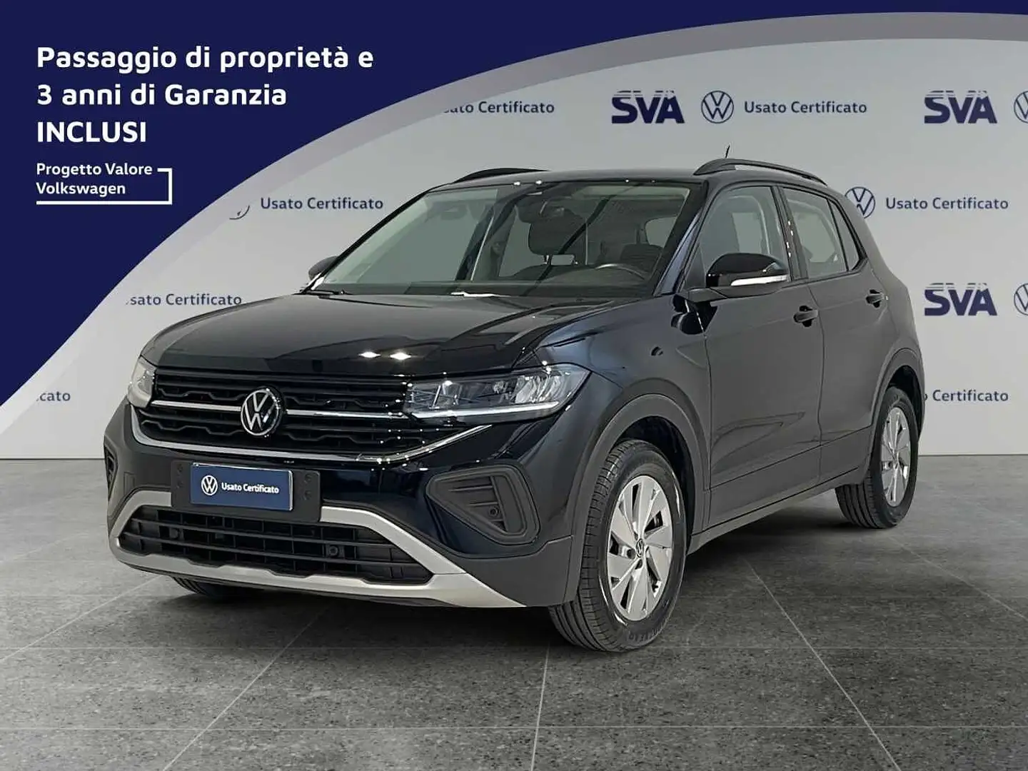 Volkswagen T-Cross 1.0TSI 95CV Life - IVA ESPOSTA/NEOPATENTATI Nero - 1