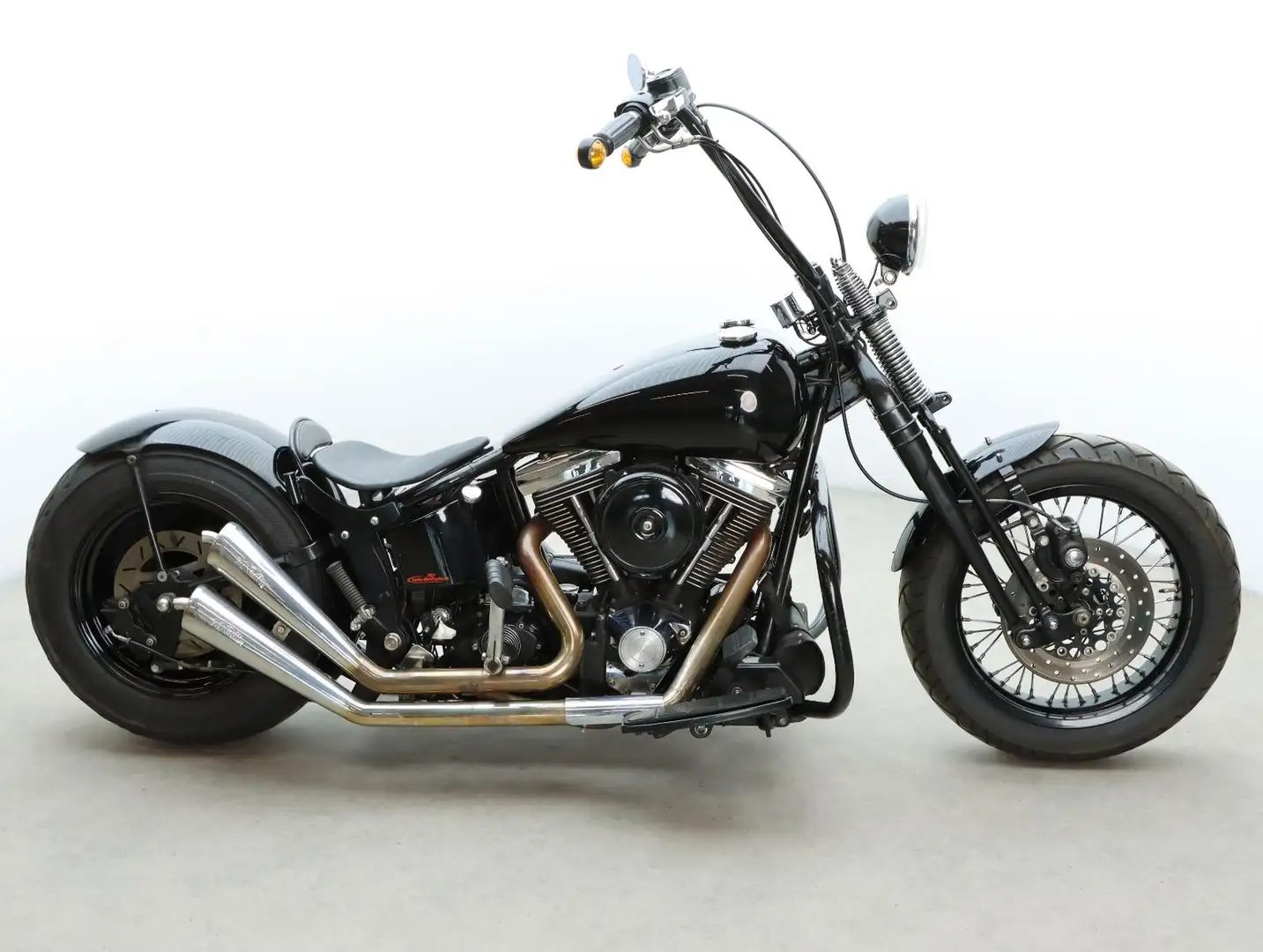 Harley-Davidson Softail Custom EVO| Springer| Kicker & E-Starter Negro - 1