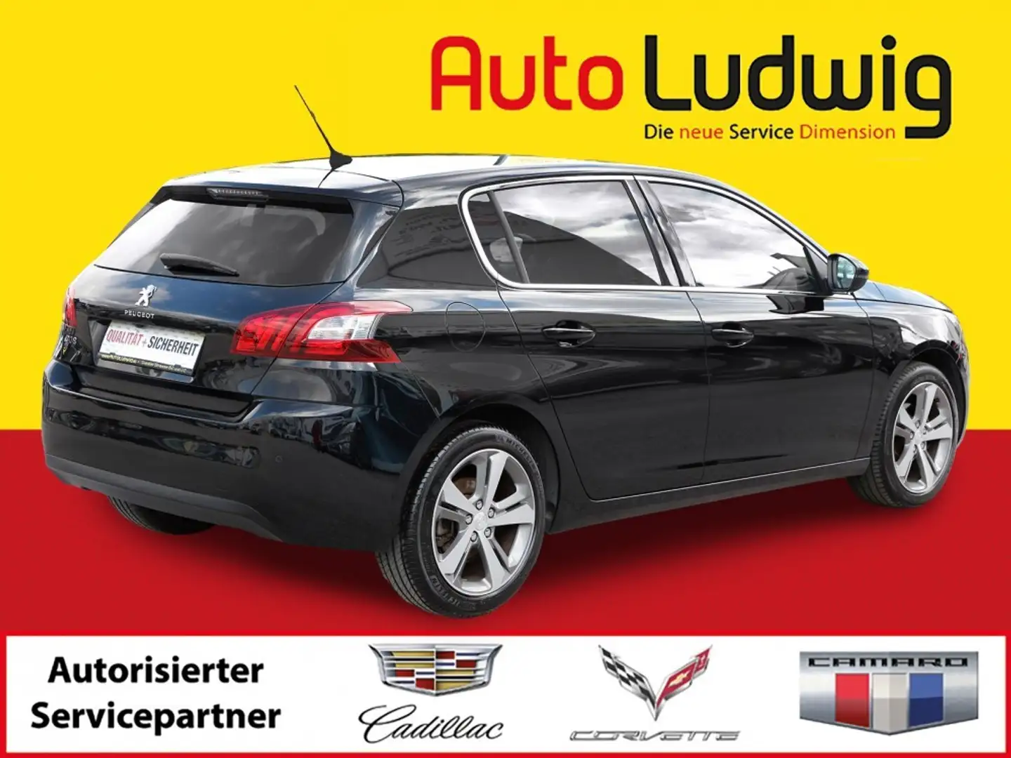 Peugeot 308 1,2 PureTech Allure S&S*NAVI*PDC*LED*TEMPOMAT*S... Noir - 2