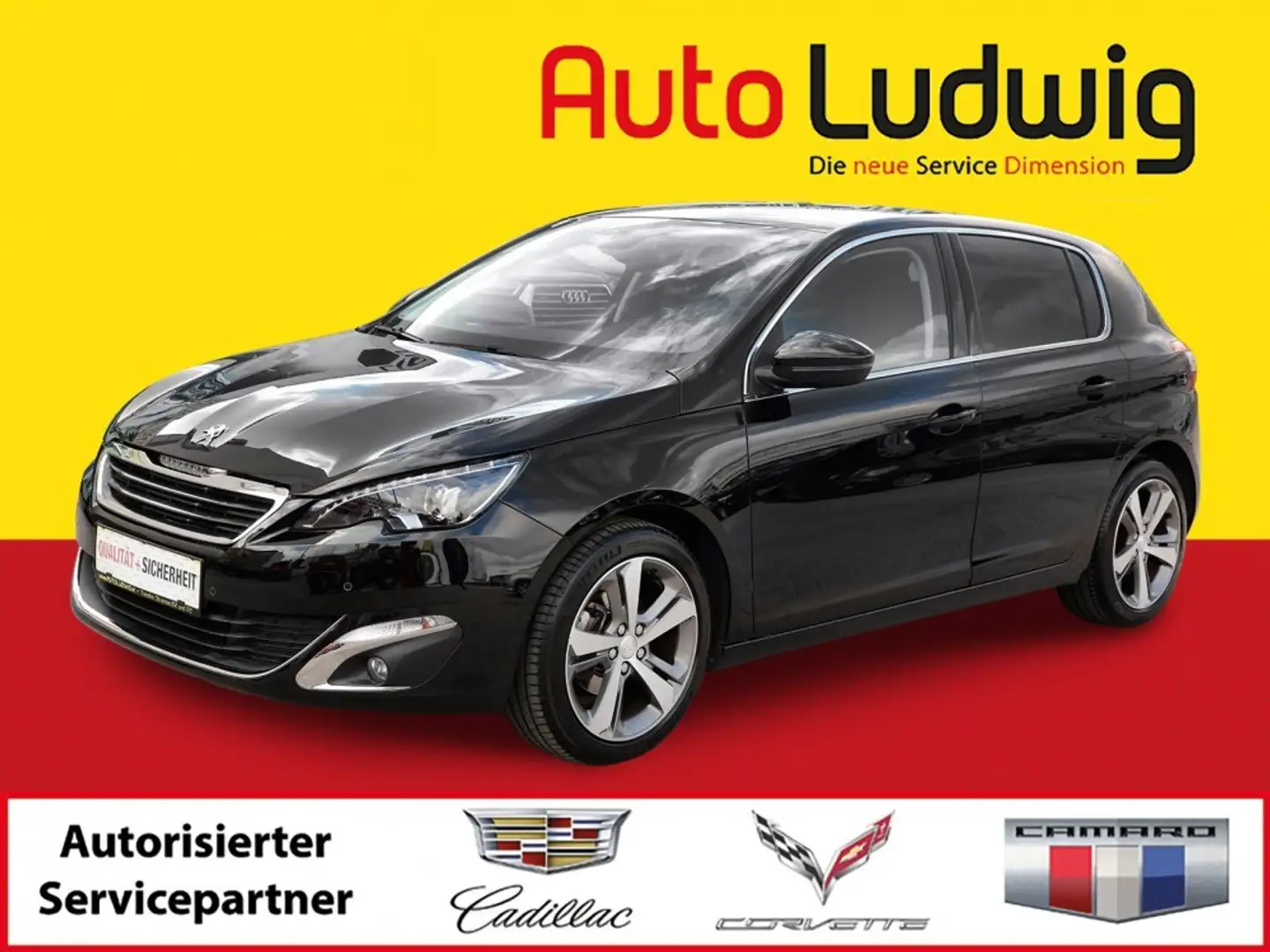 Peugeot 308 1,2 PureTech Allure S&S*NAVI*PDC*LED*TEMPOMAT*S... Noir - 1