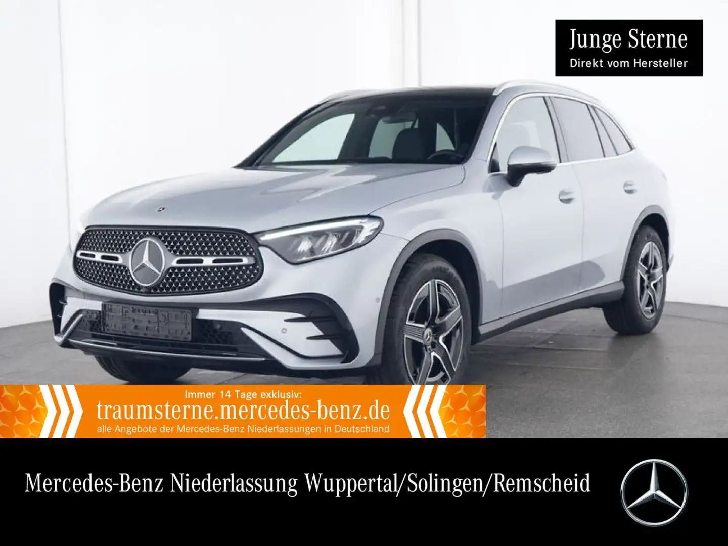 Mercedes-Benz GLC 200 4M AMG+PANO+AHK+LED+KAMERA+TOTW+KEYLESS+9G Zilver - 1