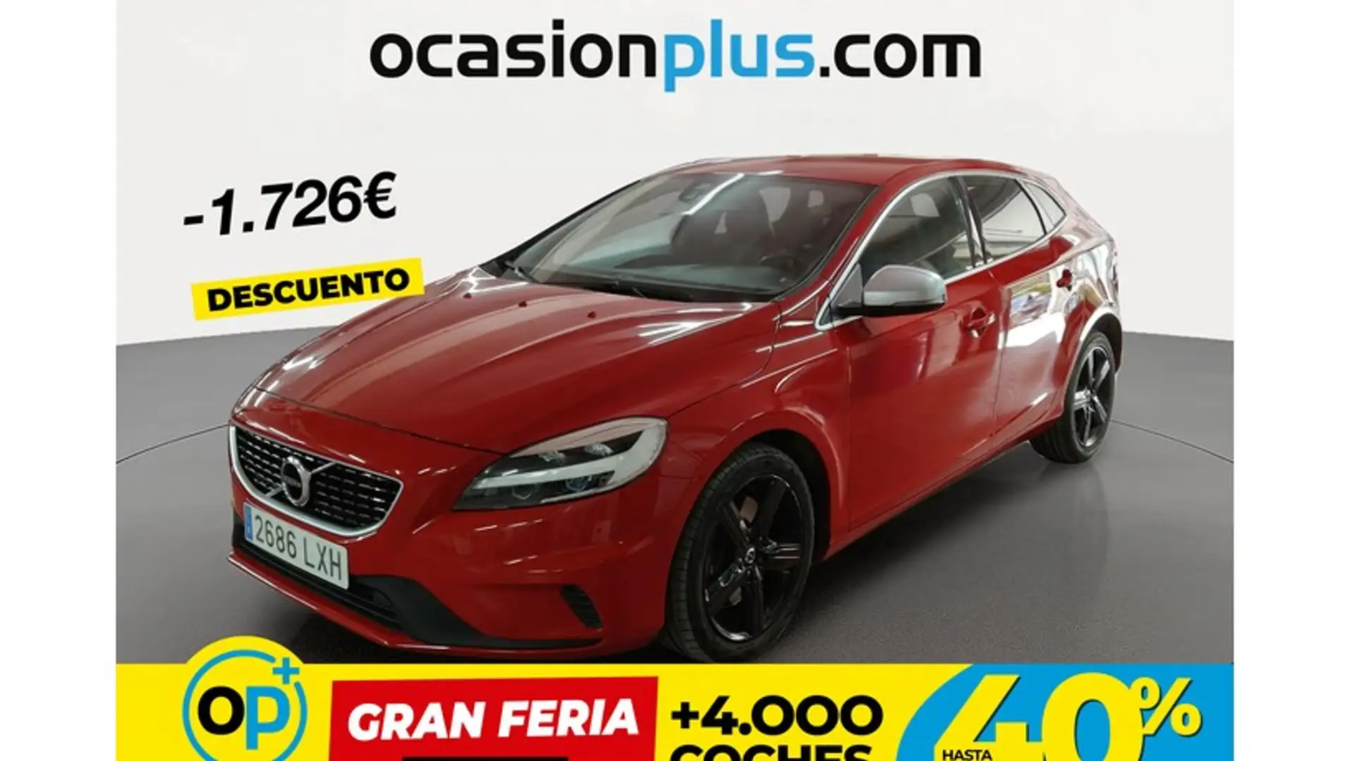 Volvo V40 D4 R-Design Momentum Aut. 190 Rojo - 1