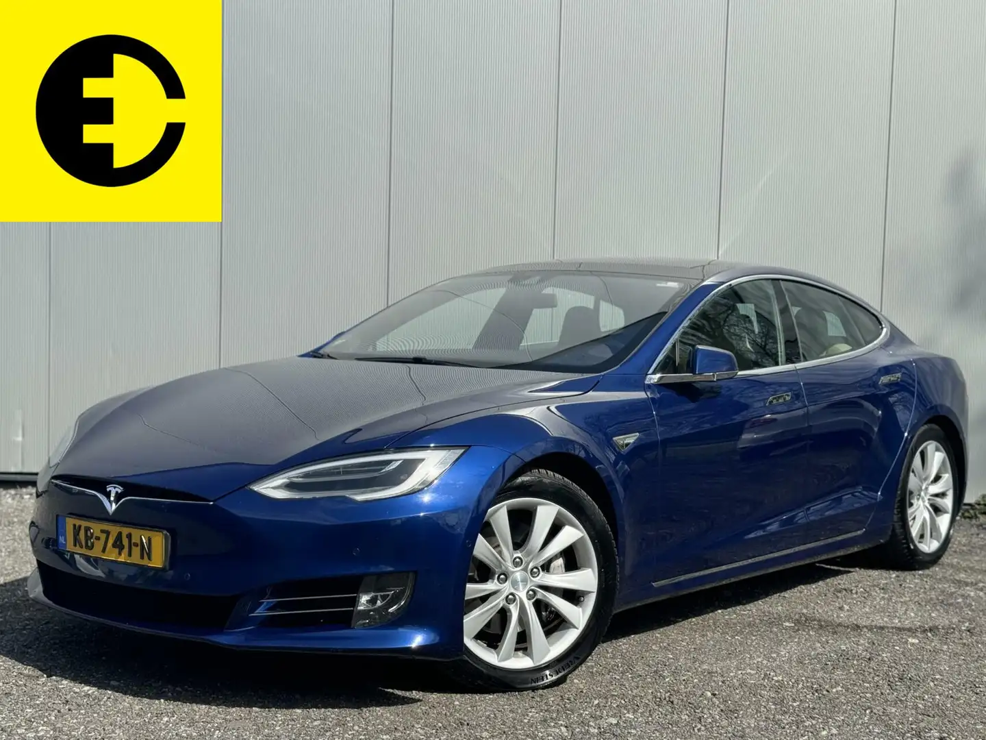Tesla Model S 90D Base | Gratis superchargen | Pano | Cold Weath Kék - 1