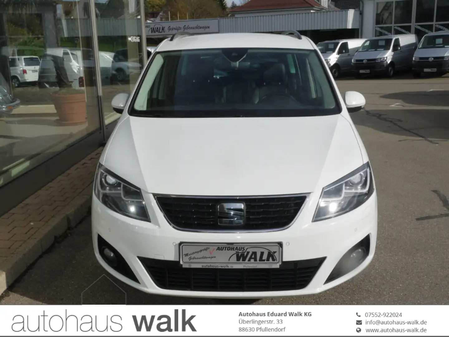 SEAT Alhambra 2.0 TDI DSG Style 7-Sitze/NAVI/AHK/RFK/Leder Weiß - 1