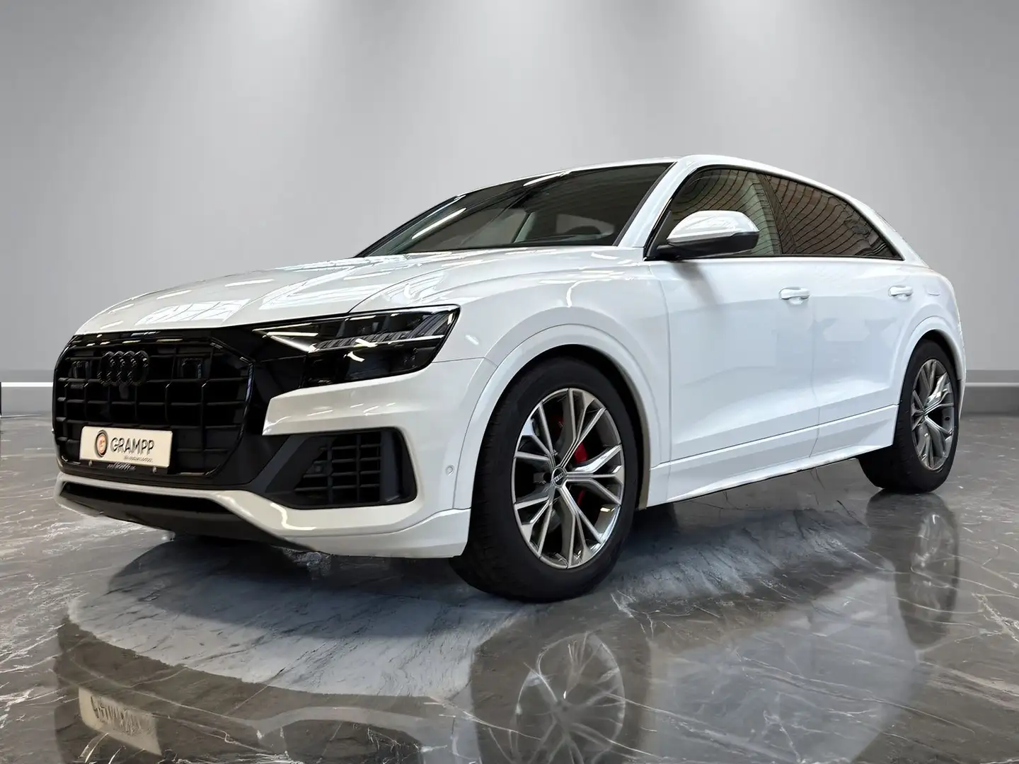 Audi Q8 55 TFSI e +ADAPAIR+AHK+360°+OPTIK+HD-MATRIX+ Weiß - 2