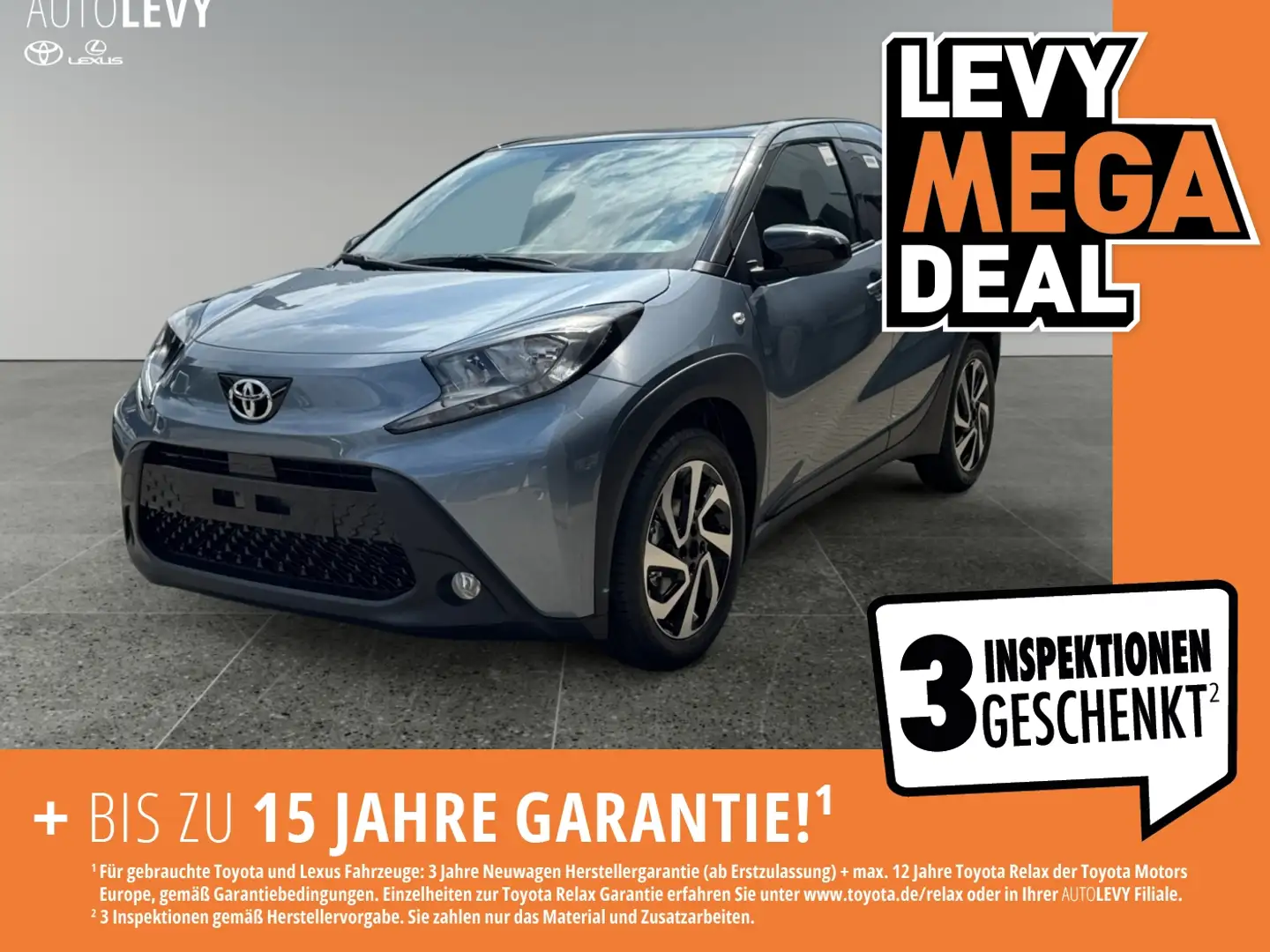 Toyota Aygo X 1.0l Teamplayer SHZ*CarPlay*RFK*Tempomat Grau - 1