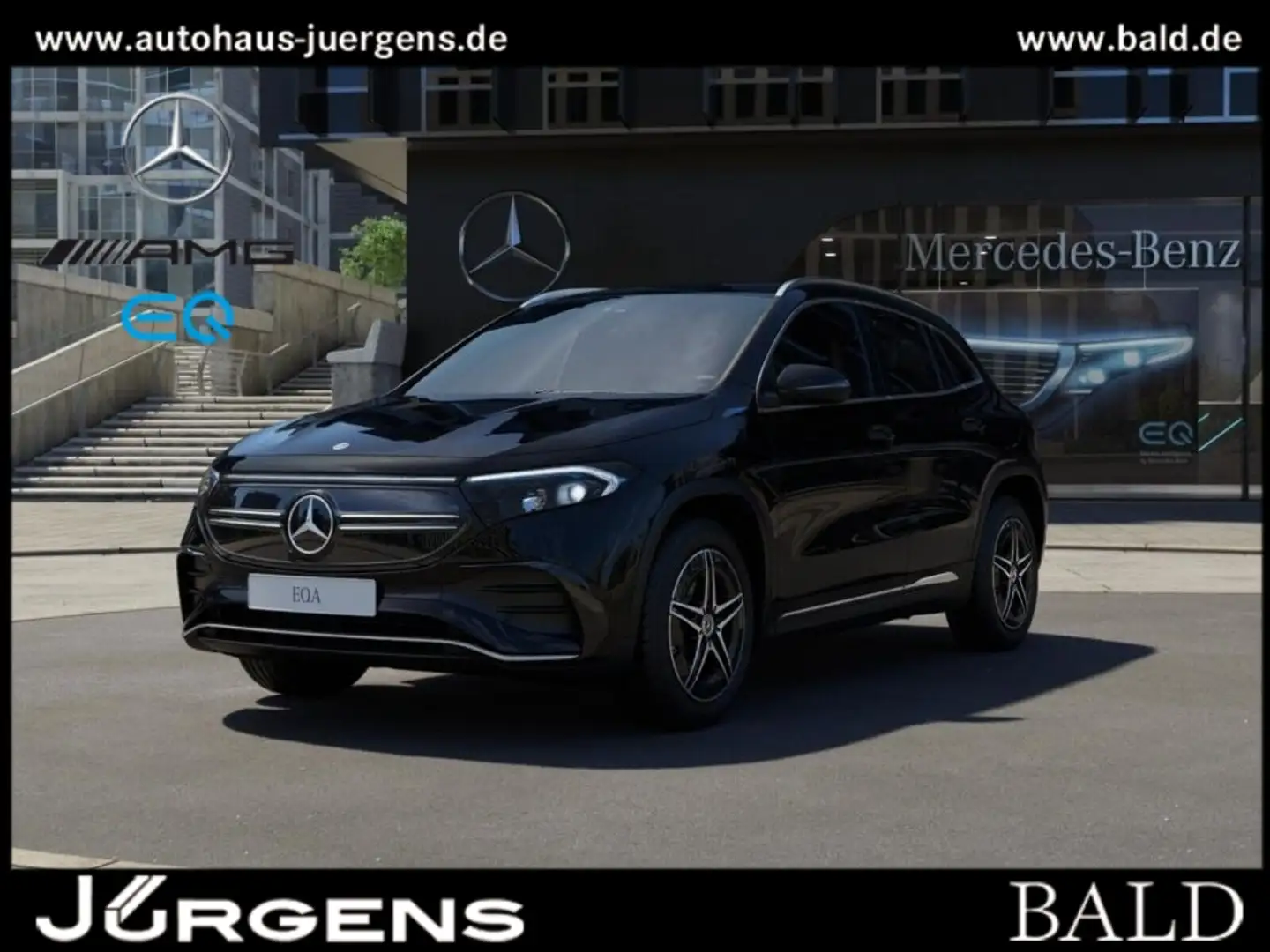 Mercedes-Benz EQA 250 AMG-Sport+Ambiente+AHK+Cam+LED+Navi+Totw Schwarz - 1