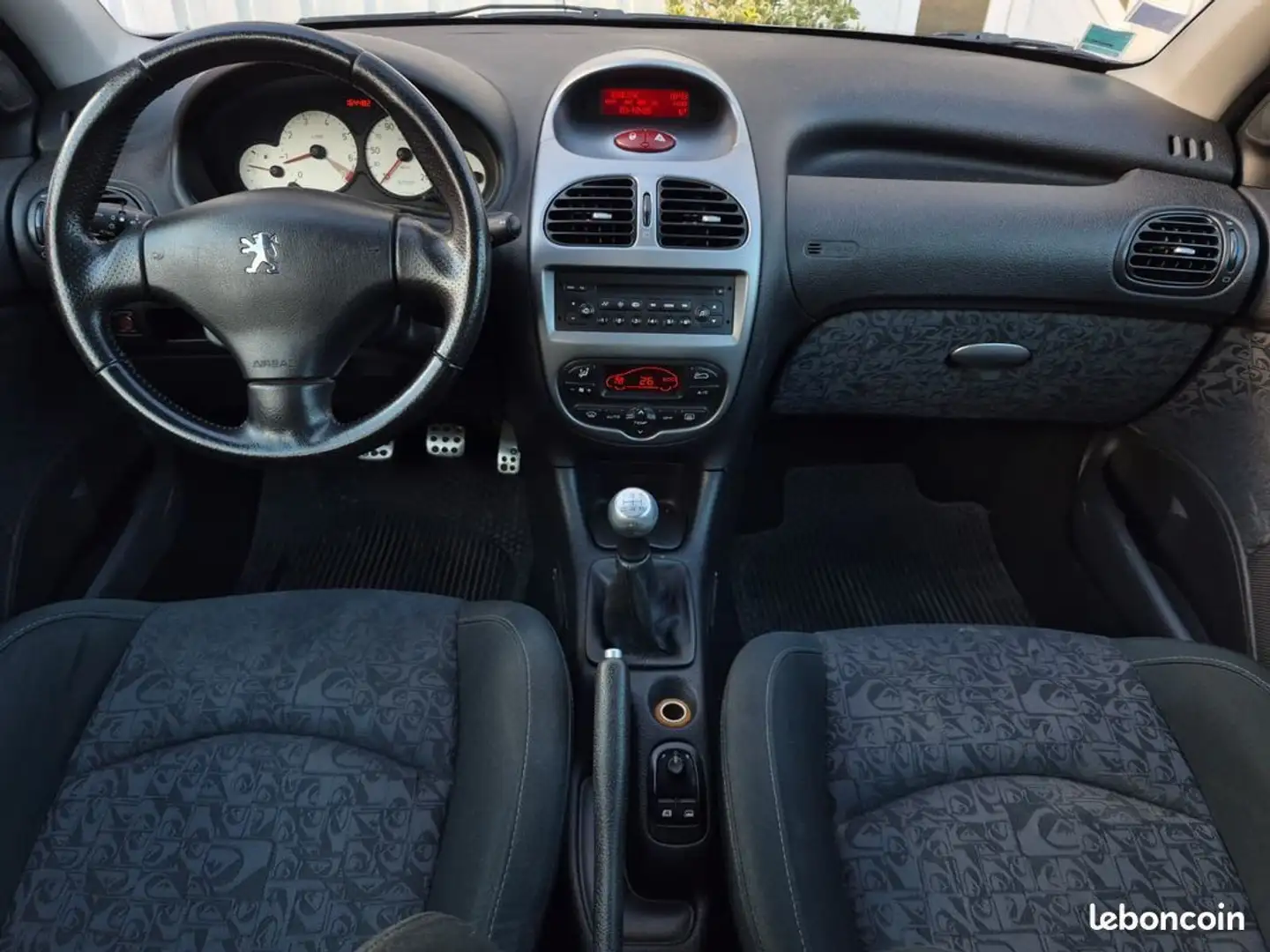 Peugeot 206 1.6 110ch quicksilver essence boîte manuelle Gris - 2