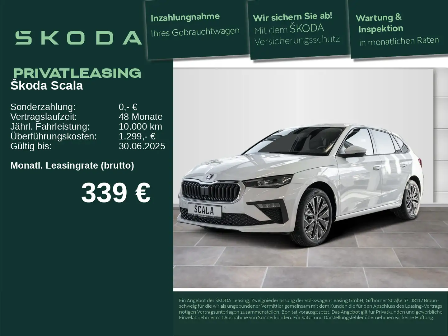 Skoda Scala Selection 1,0 TSI 85kW SHZ R-KAM NAVI Blanco - 1