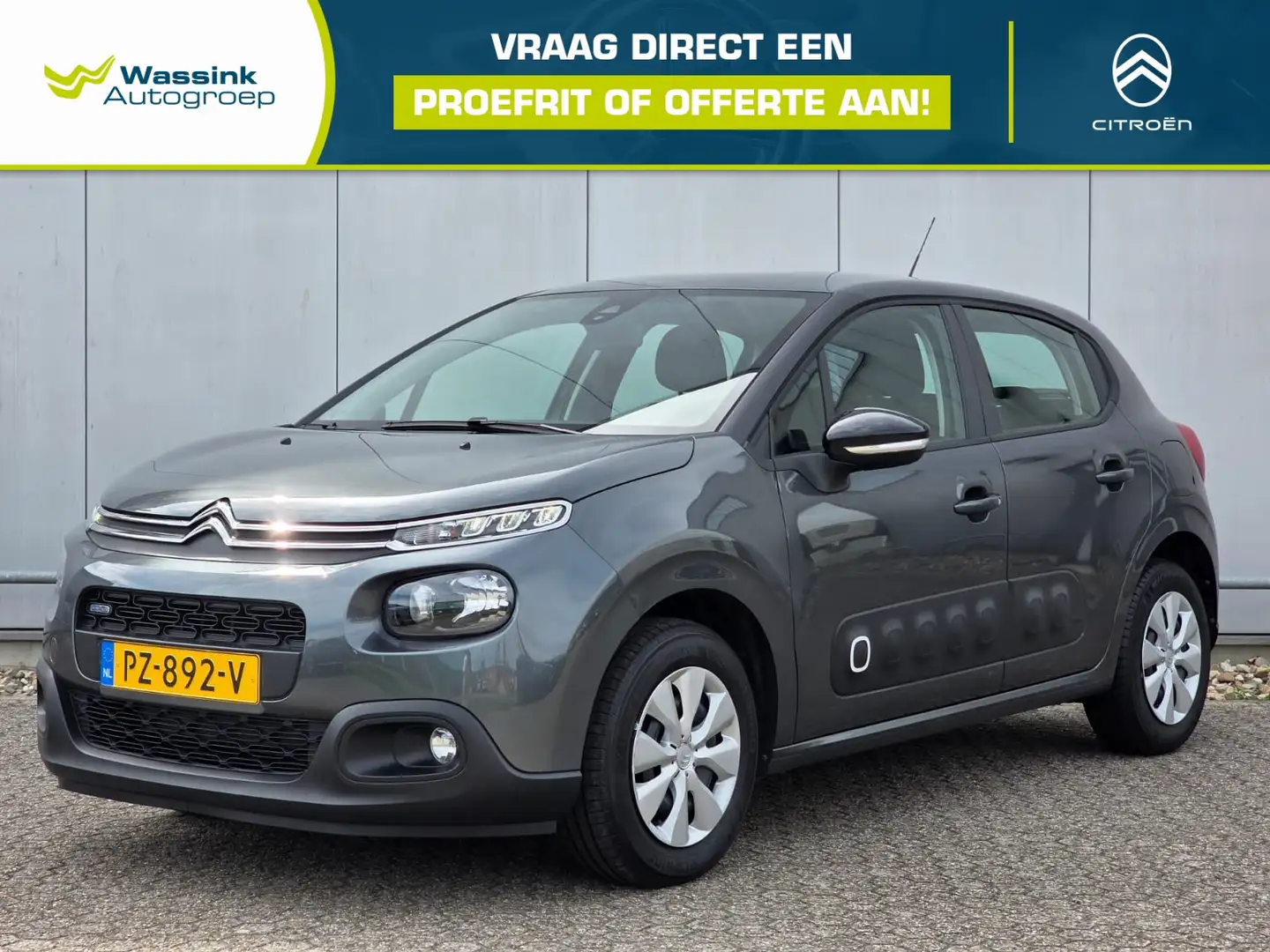 Citroen C3 1.2 Feel | Navigatie | Airco | Bluetooth | Parkeer Grijs - 1