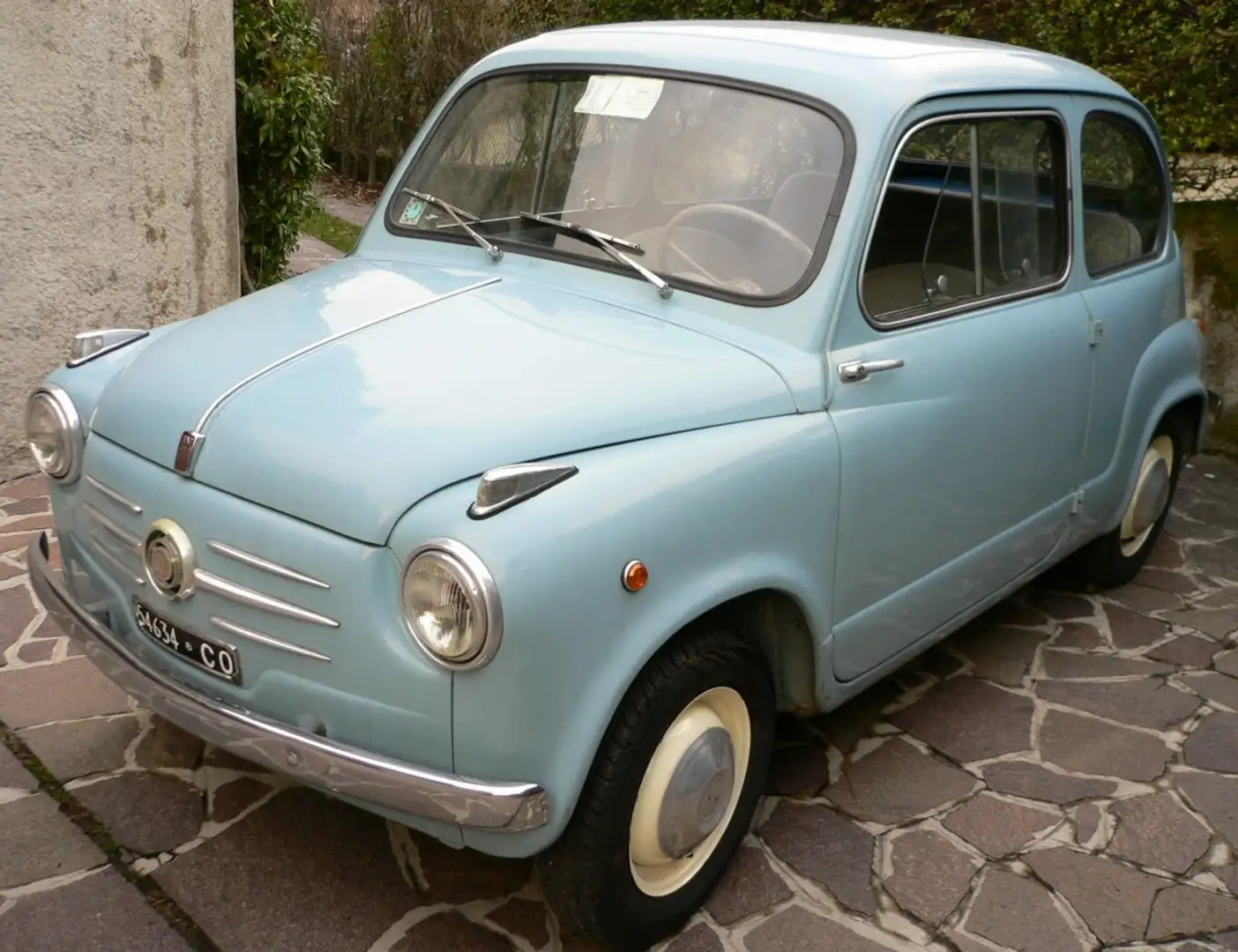 Fiat 600 VETRI SCORREVOLI "MILLEMIGLIA" Albastru - 1