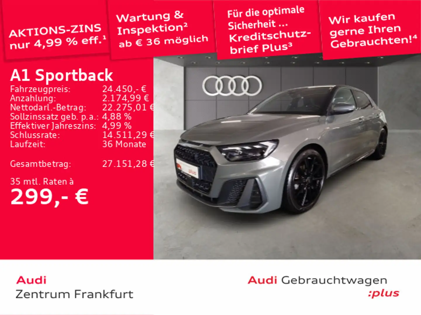 Audi A1 30 TFSI S tronic S line LED DAB Tem Grau - 1
