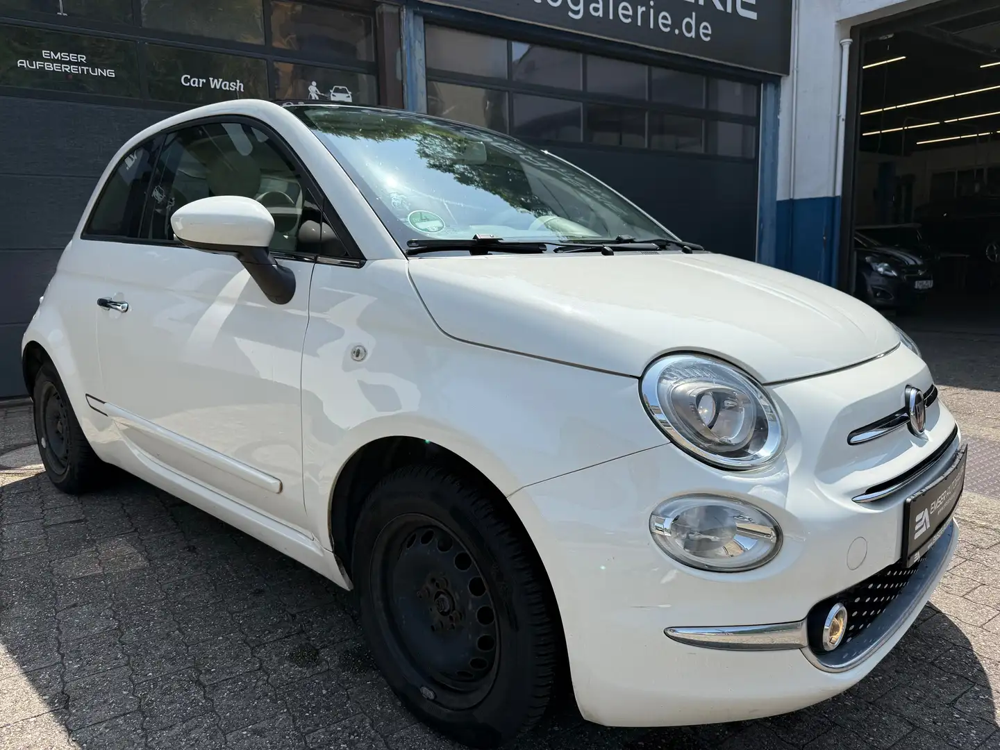 Fiat 500 1.2 (2017) Großes Display TÜV neu Weiß - 1