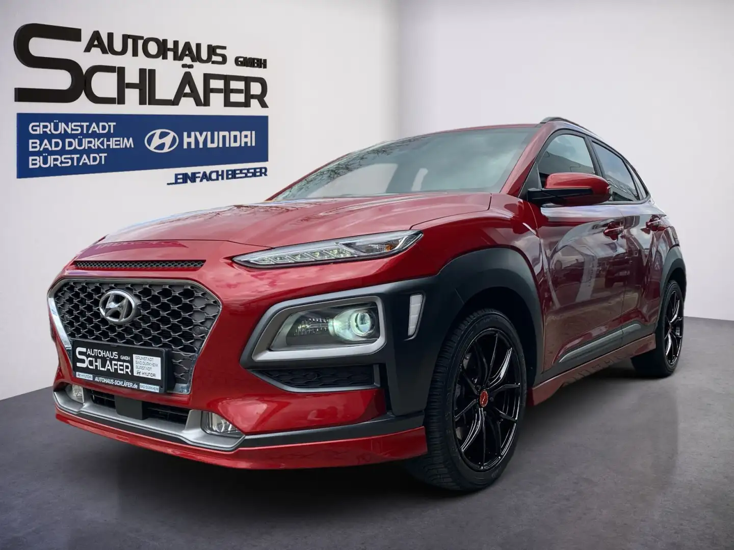 Hyundai KONA KONA 1.6 T-GDI Unique Plus Leder LED Roşu - 1