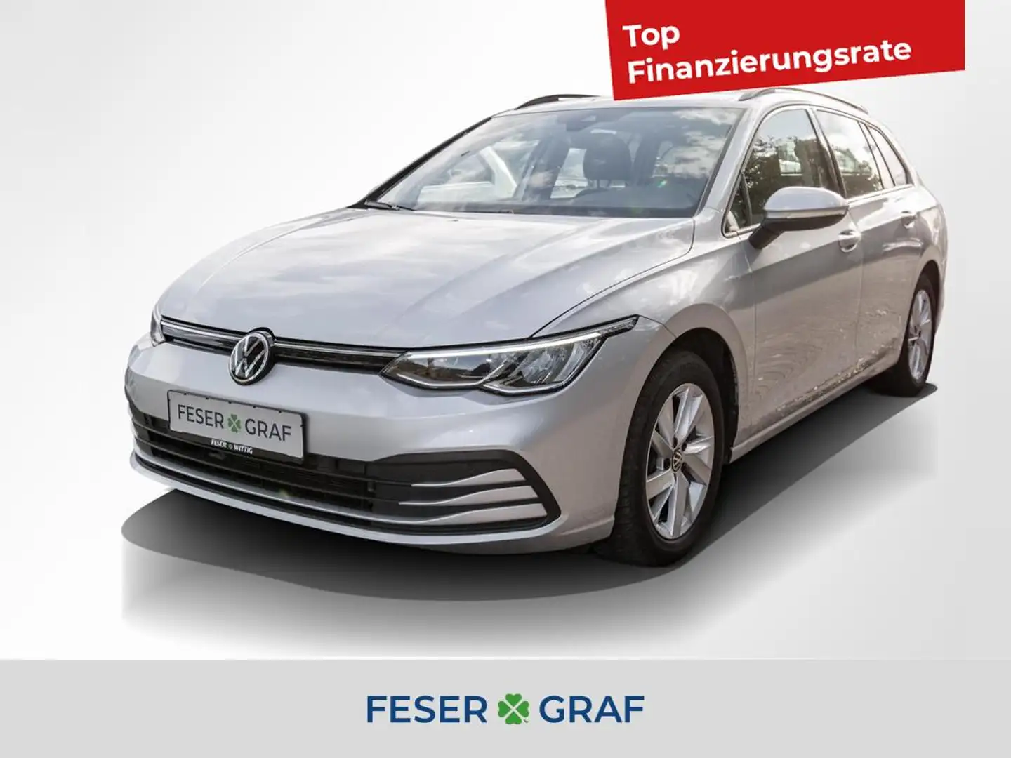 Volkswagen Golf VIII Variant Life 2.0TDI LED/AppConnect/Kamera/Tra Silber - 1