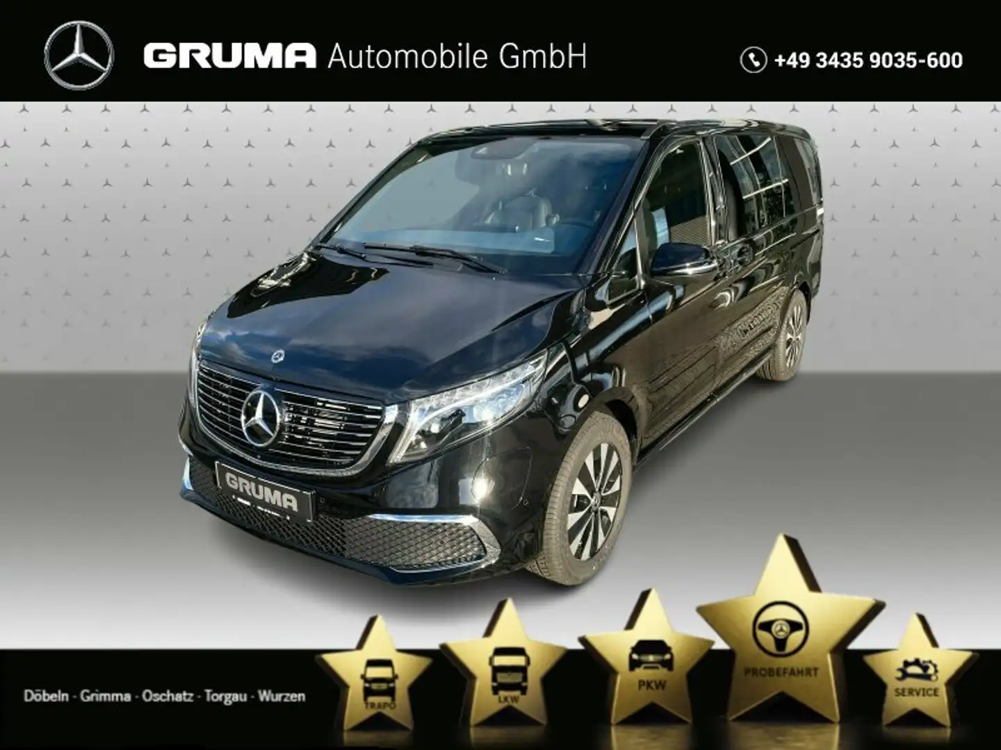 Mercedes-Benz EQV 300 EQV 300 AVANTGARDE DISTR+360+BURM+SITZBEL+EL.SIT Czarny - 1